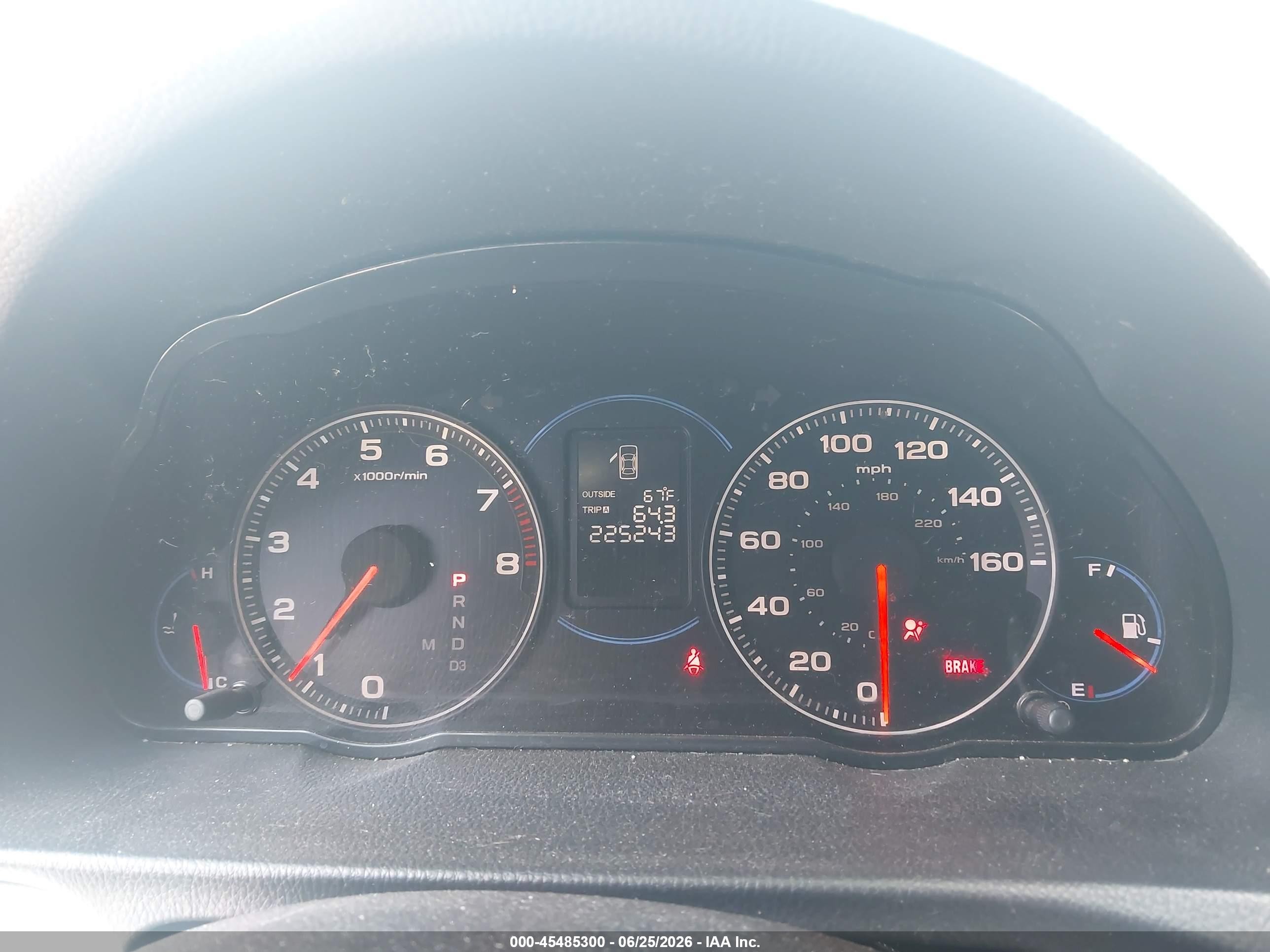 2004 Acura Tsx   Gray vin: JH4CL96924C033292