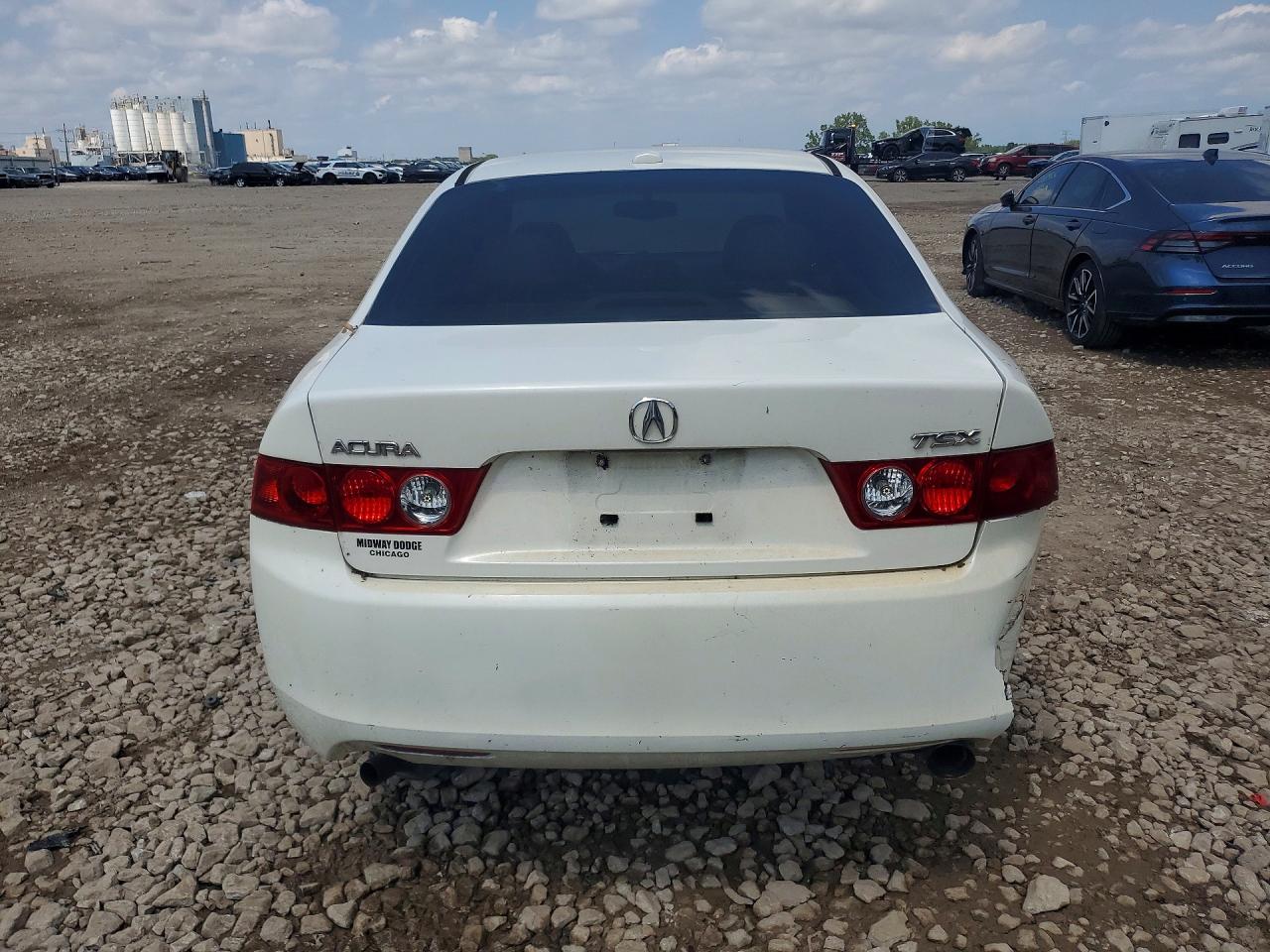 2005 Acura Tsx White vin: JH4CL96925C014288
