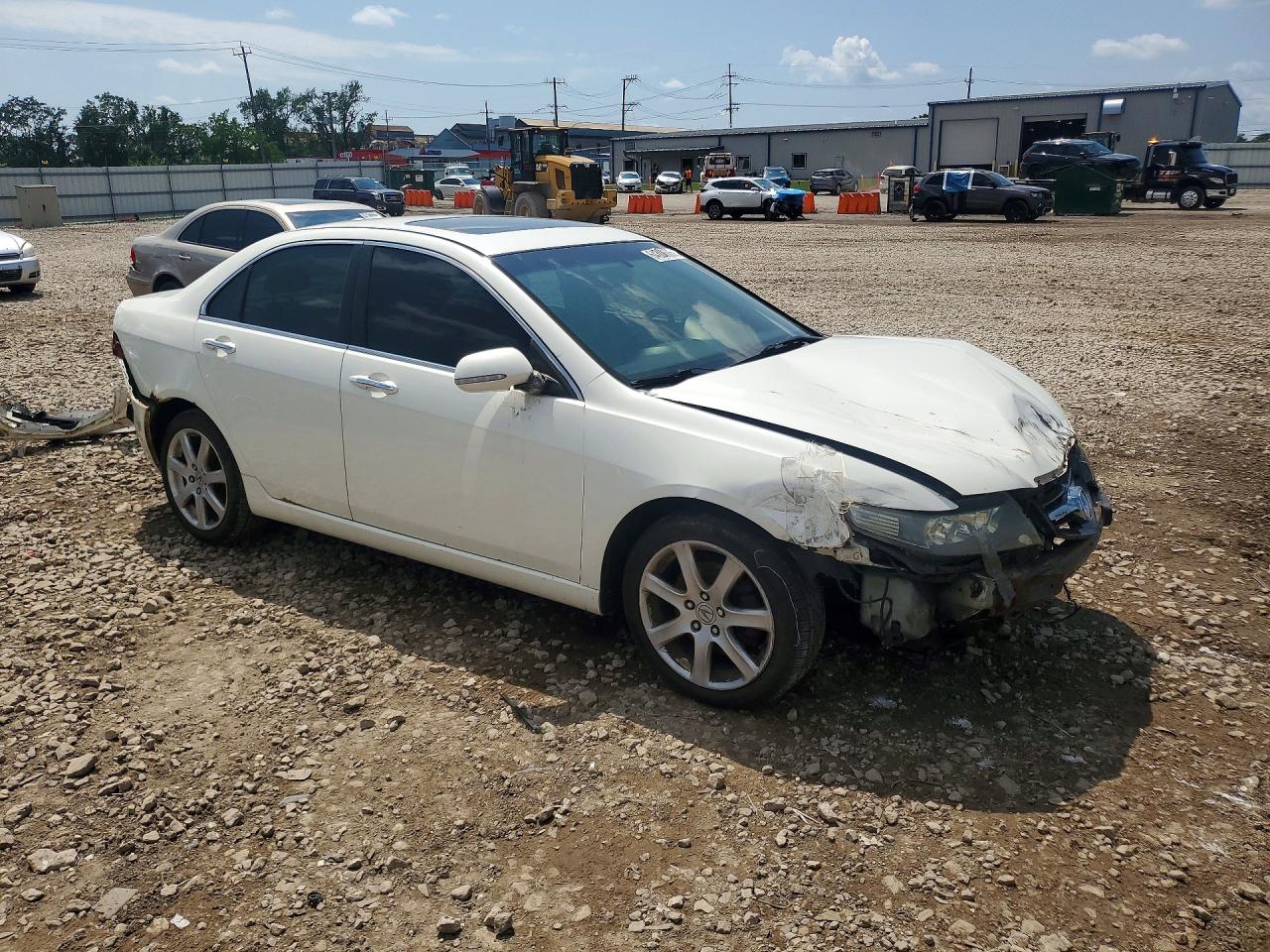 2005 Acura Tsx White vin: JH4CL96925C014288