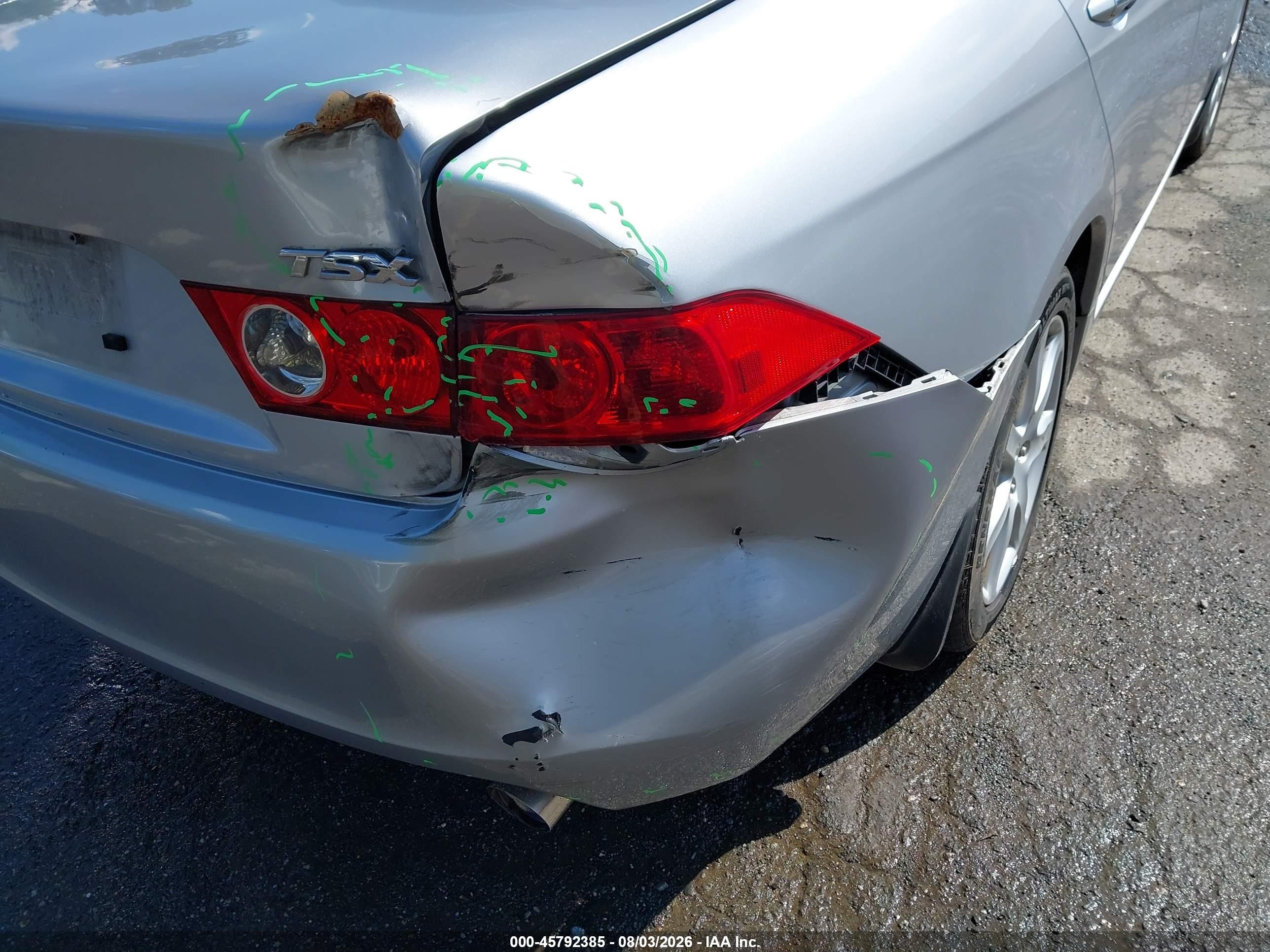 2005 Acura Tsx Серебряный vin: JH4CL96925C030605