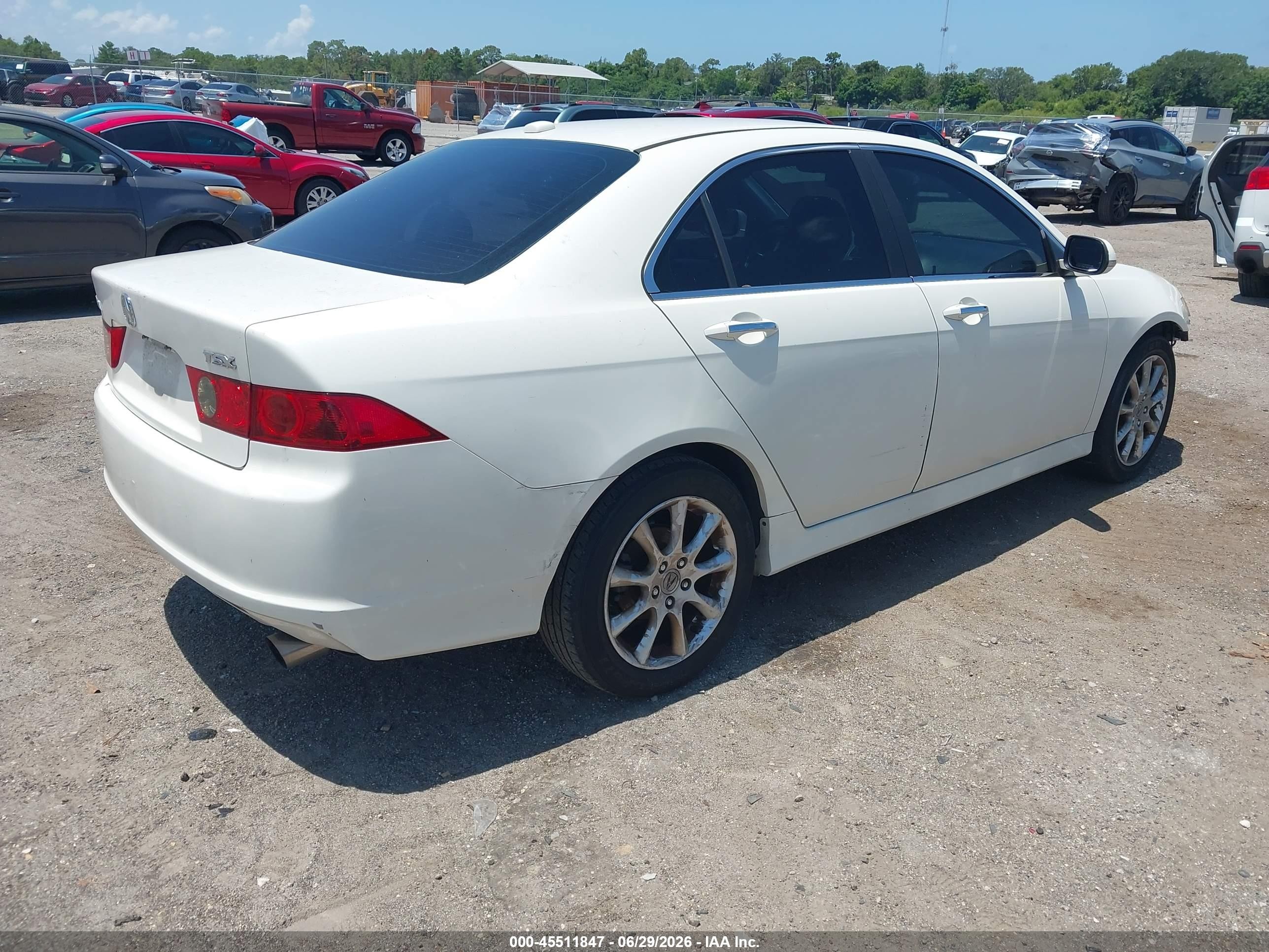 2006 Acura Tsx   White vin: JH4CL96926C015510