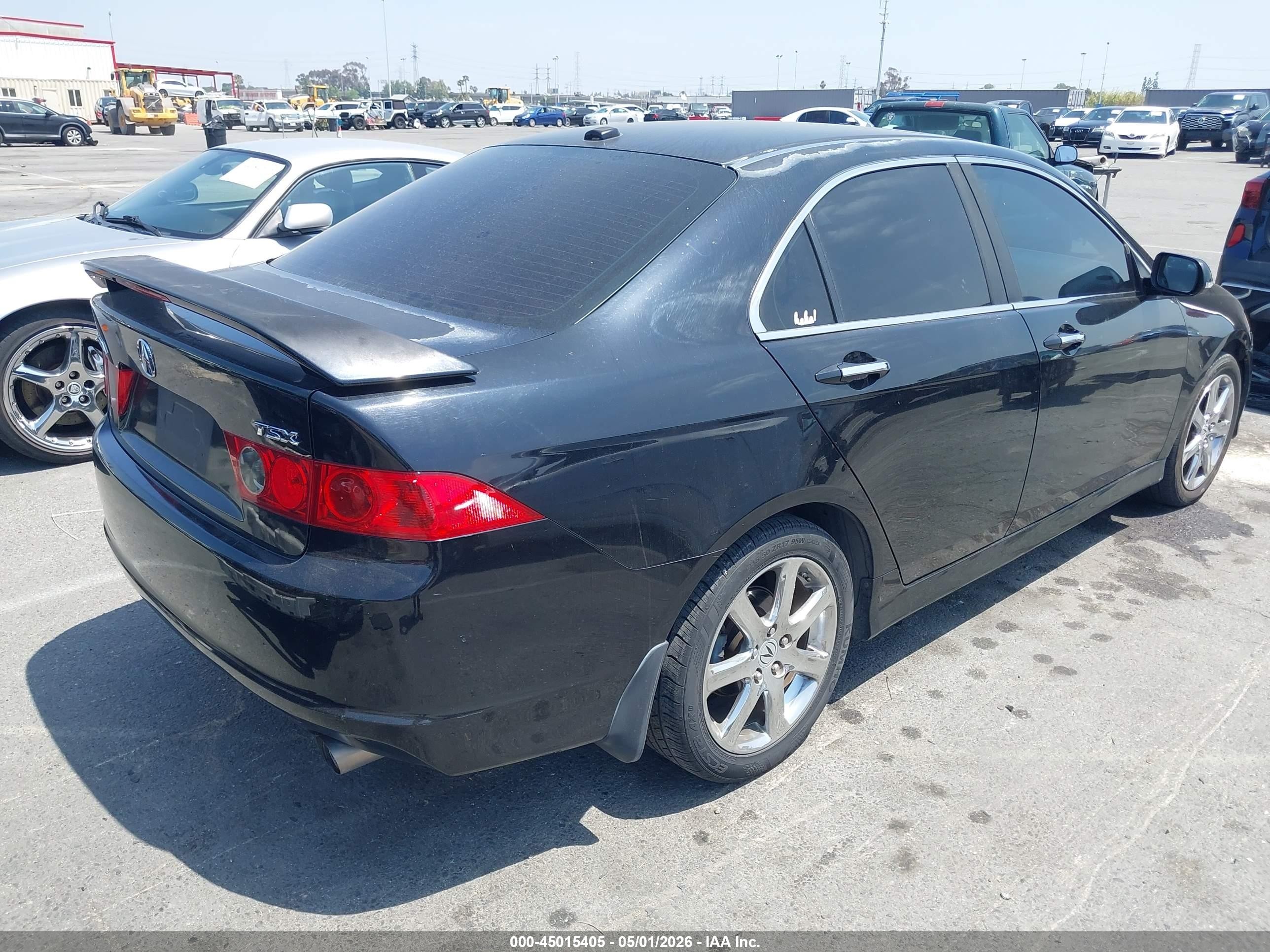 2007 Acura Tsx   Black vin: JH4CL96927C010499