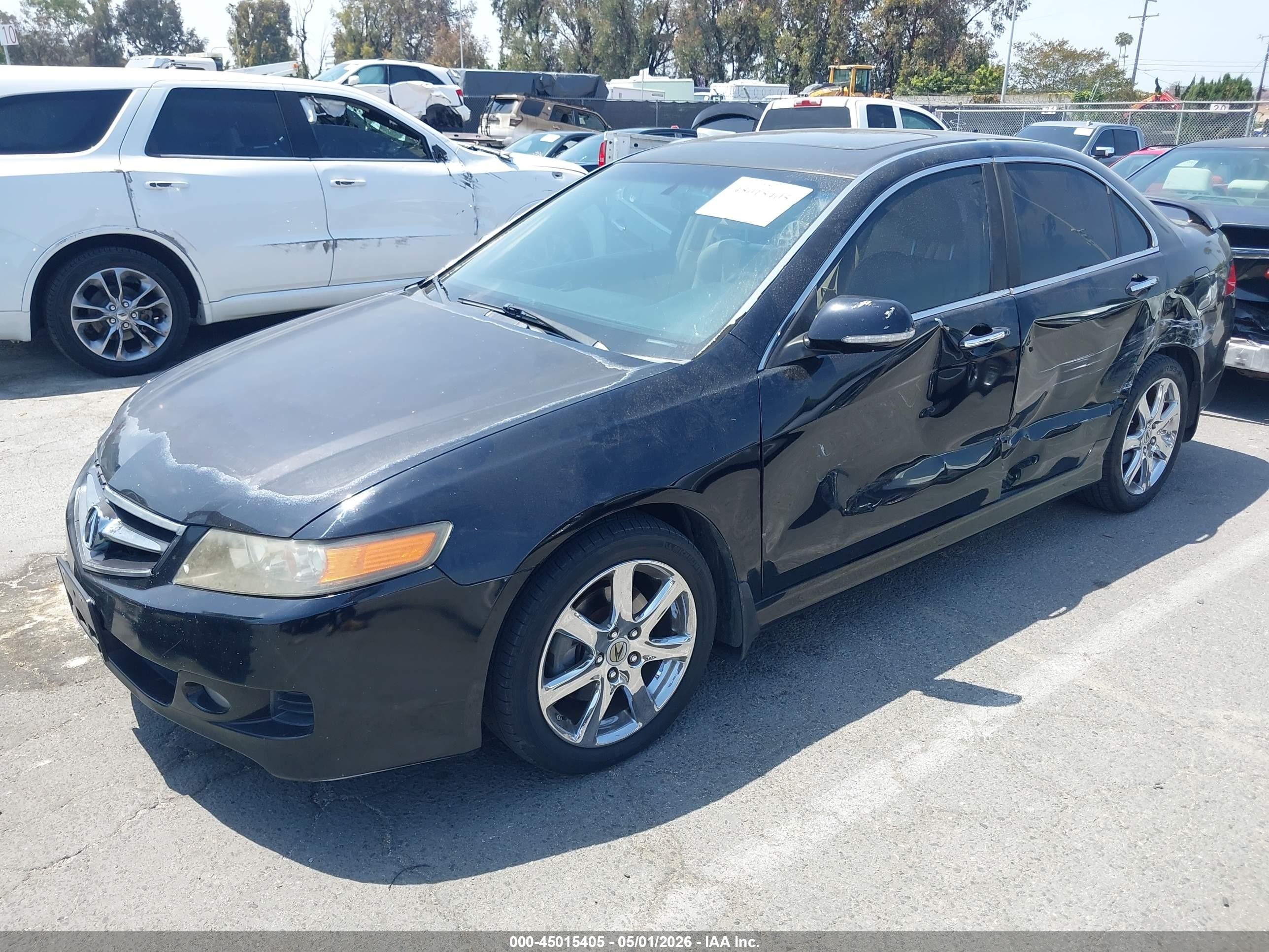 2007 Acura Tsx   Black vin: JH4CL96927C010499