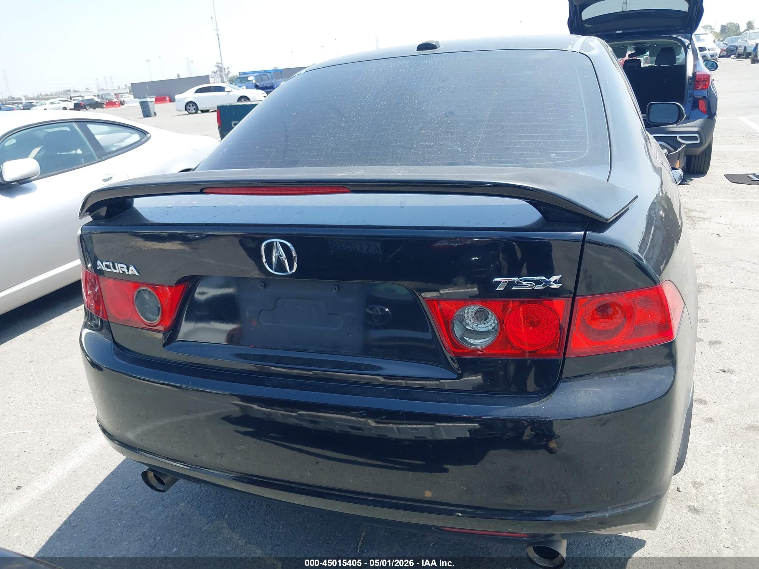 2007 Acura Tsx   Black vin: JH4CL96927C010499
