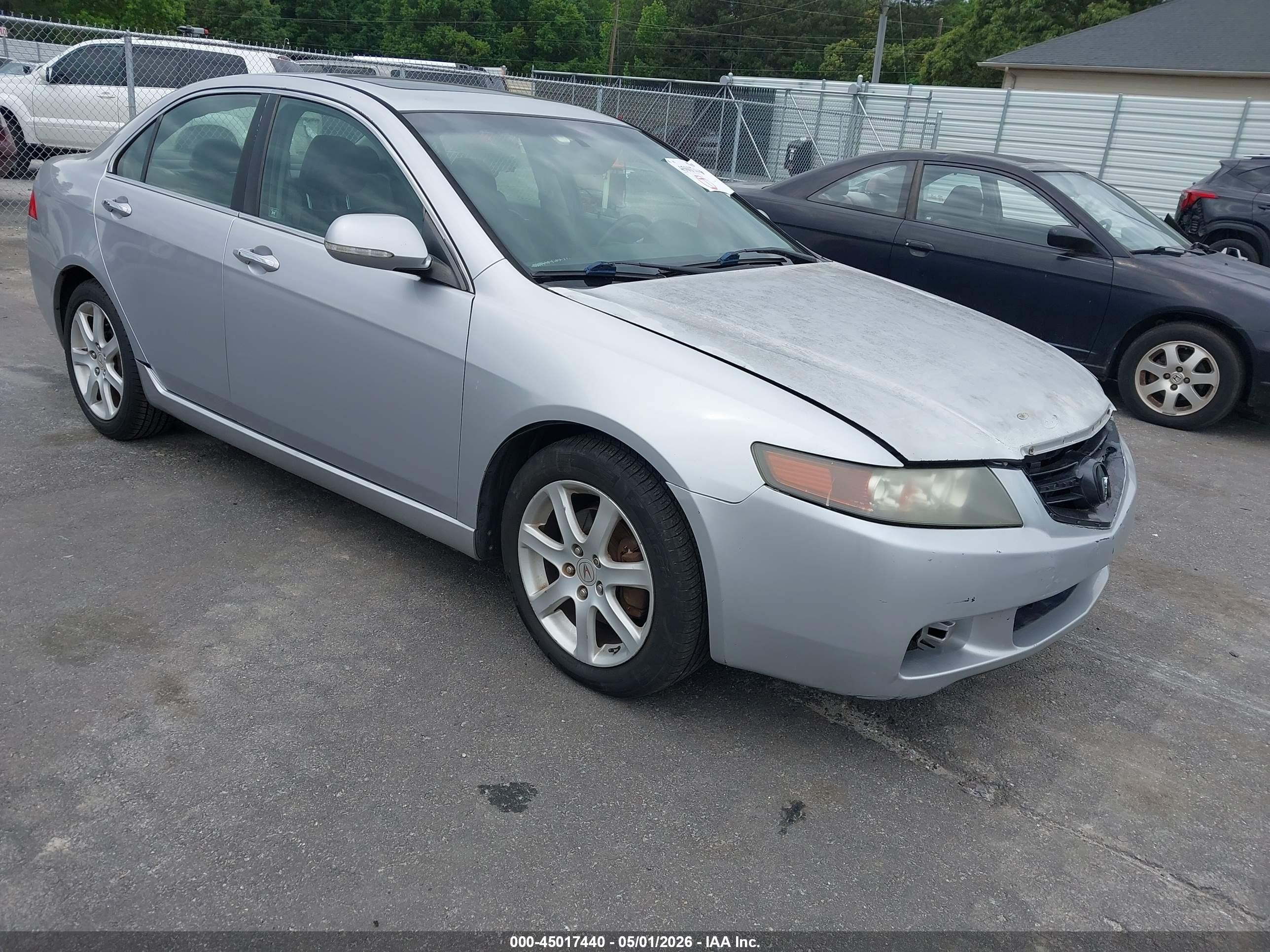 2004 Acura Tsx Silver vin: JH4CL96934C012578
