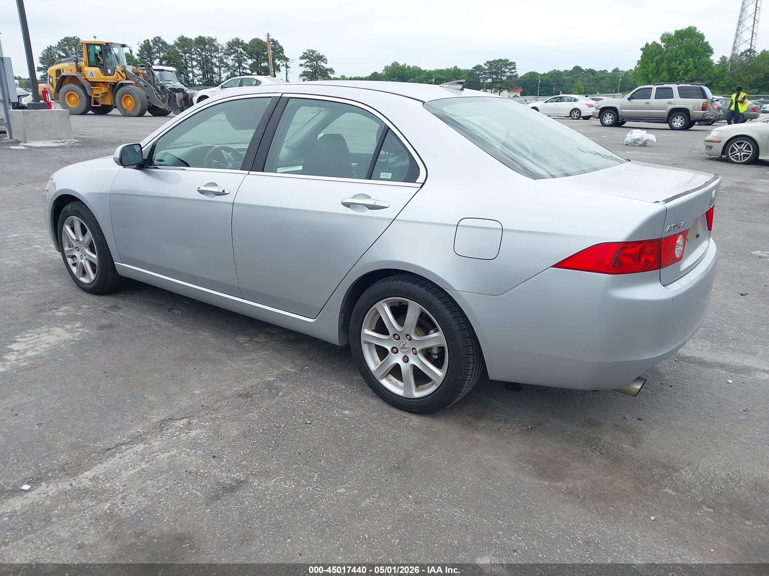 2004 Acura Tsx Silver vin: JH4CL96934C012578