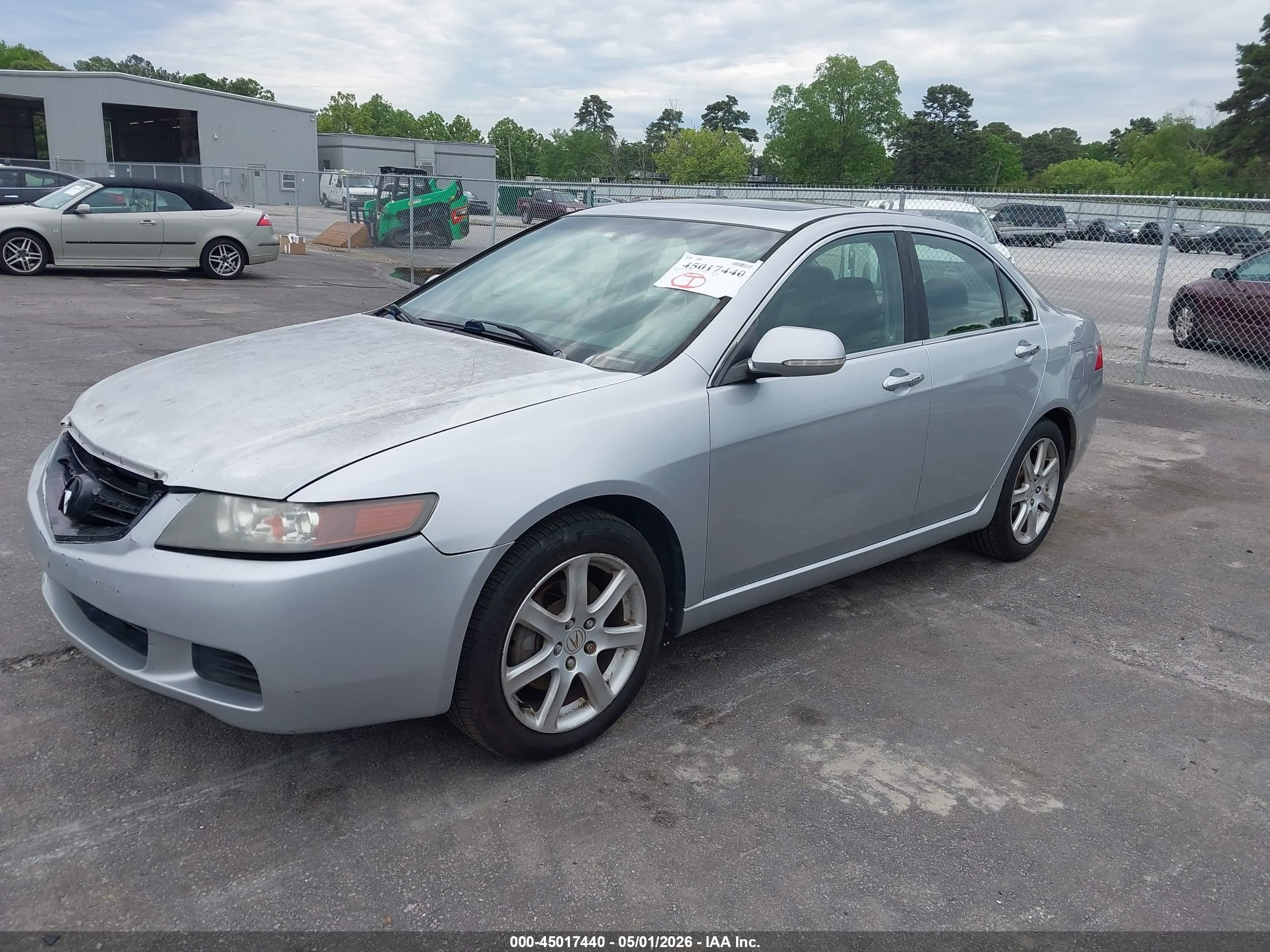 2004 Acura Tsx Silver vin: JH4CL96934C012578