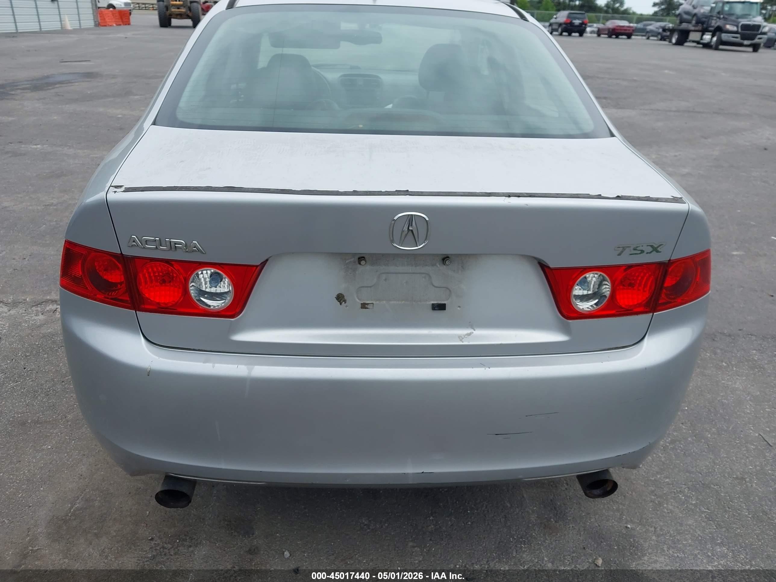 2004 Acura Tsx Silver vin: JH4CL96934C012578