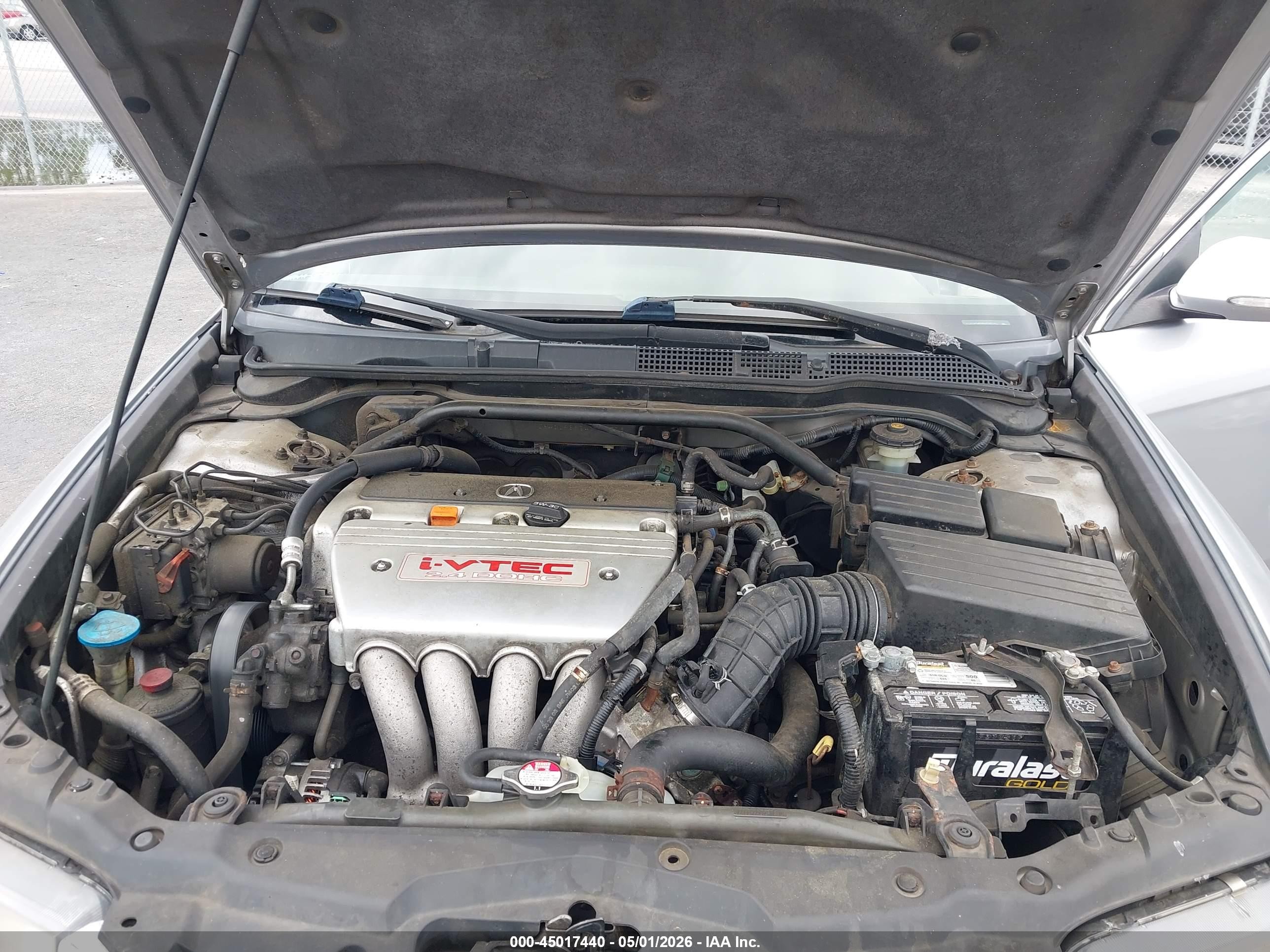 2004 Acura Tsx Silver vin: JH4CL96934C012578