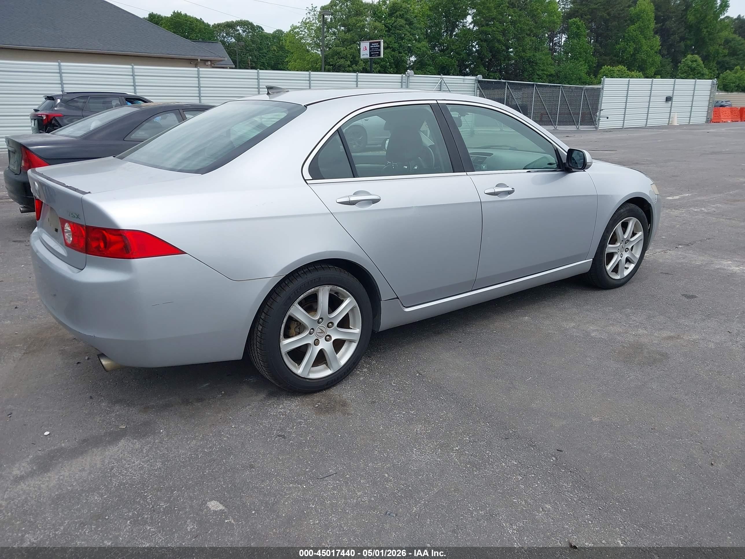 2004 Acura Tsx Silver vin: JH4CL96934C012578