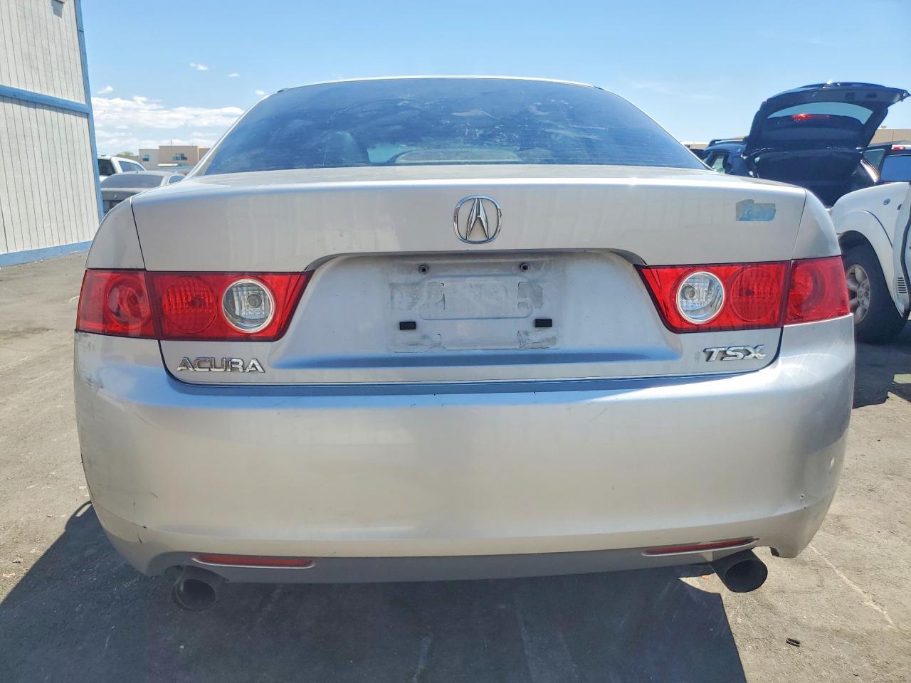 2004 Acura Tsx Silver vin: JH4CL96934C029476