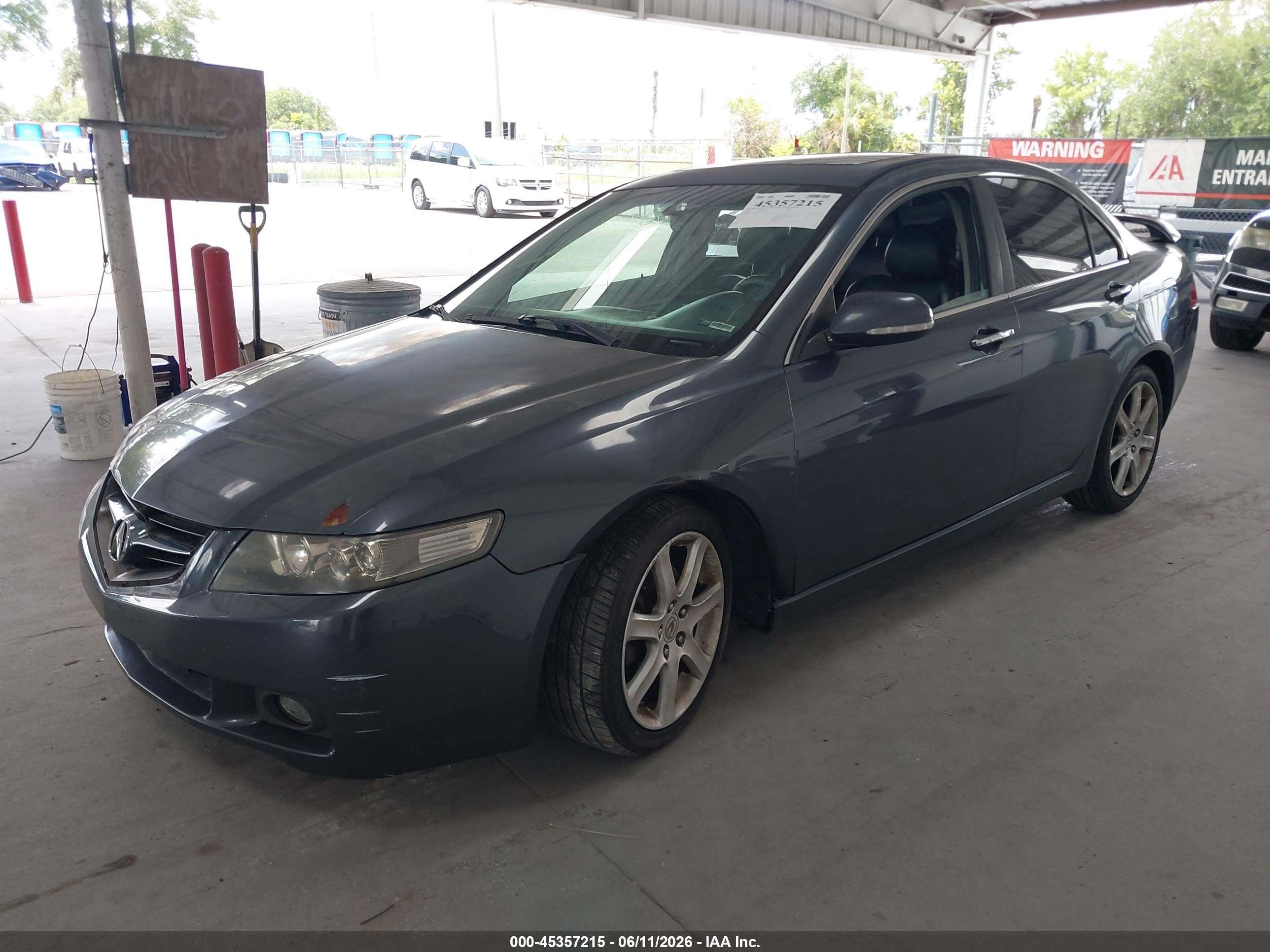 2005 Acura Tsx Base W/navigation (a5) Gray vin: JH4CL96935C029026