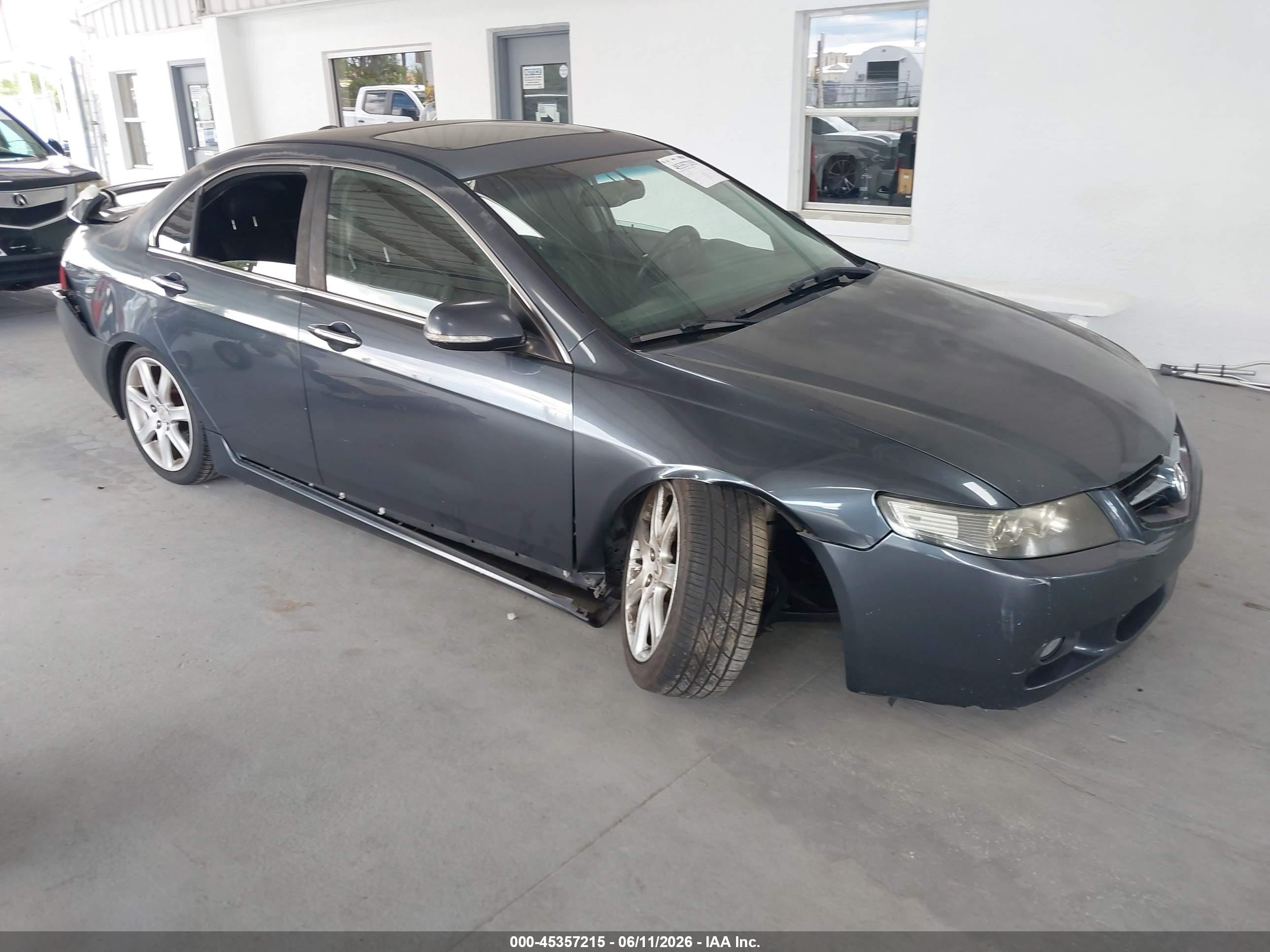 2005 Acura Tsx Base W/navigation (a5) Gray vin: JH4CL96935C029026