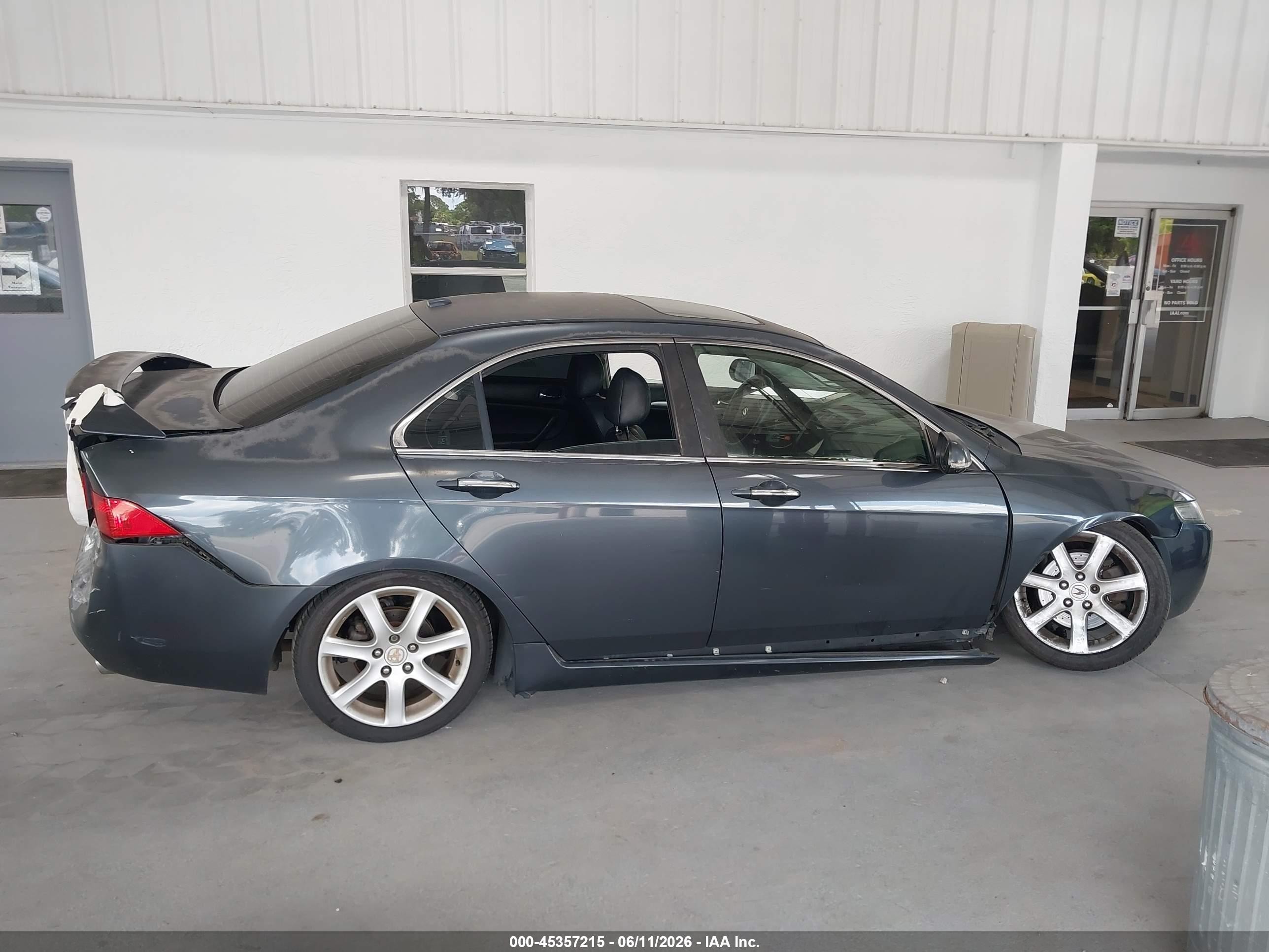 2005 Acura Tsx Base W/navigation (a5) Gray vin: JH4CL96935C029026