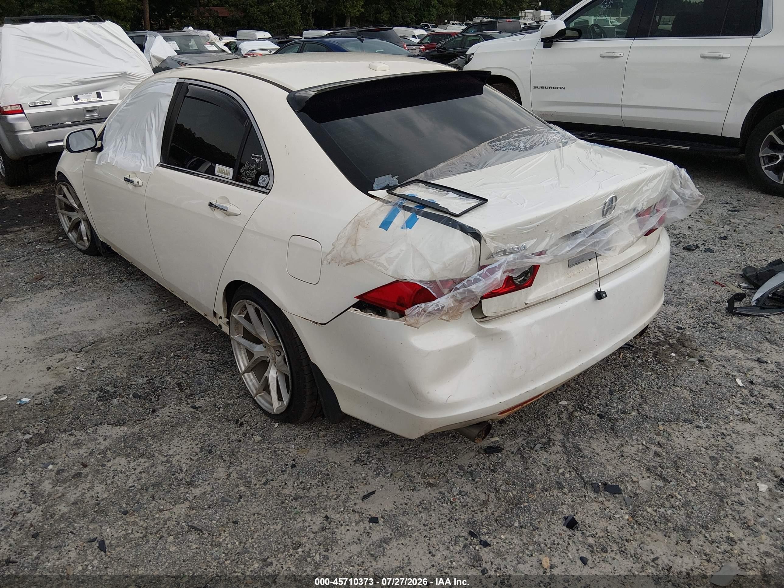 2006 Acura Tsx   White vin: JH4CL96936C010977