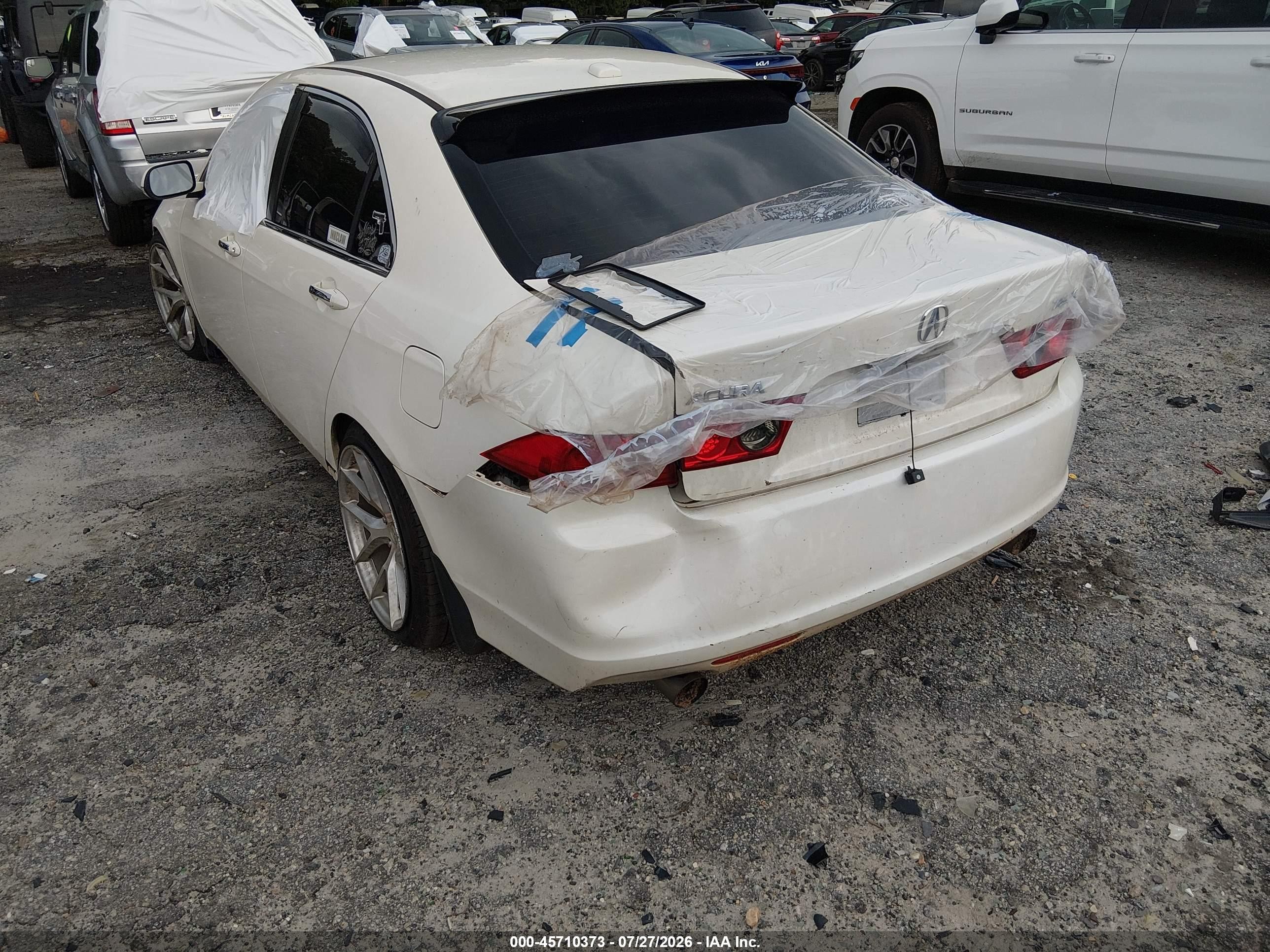 2006 Acura Tsx   White vin: JH4CL96936C010977