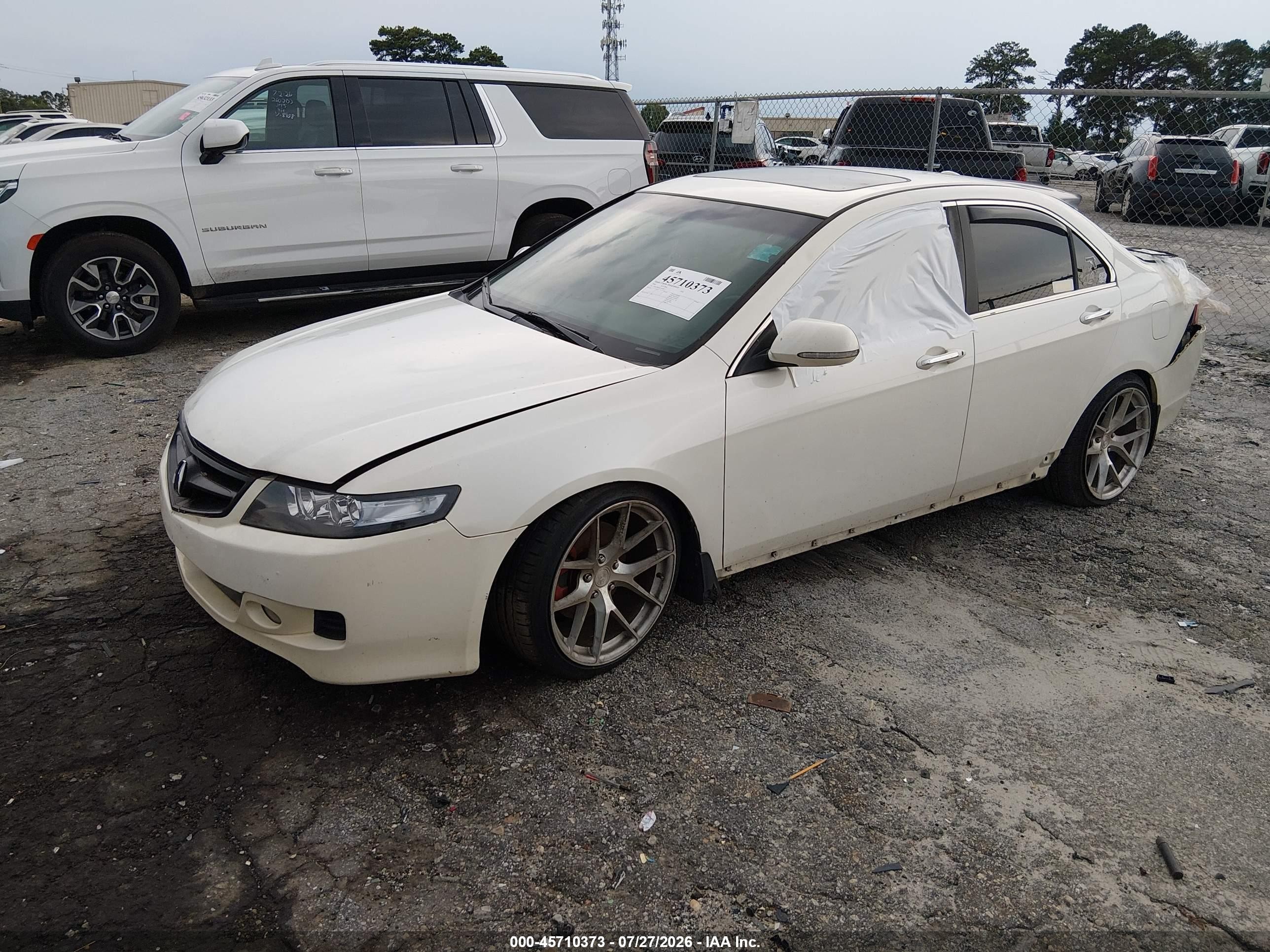 2006 Acura Tsx   White vin: JH4CL96936C010977