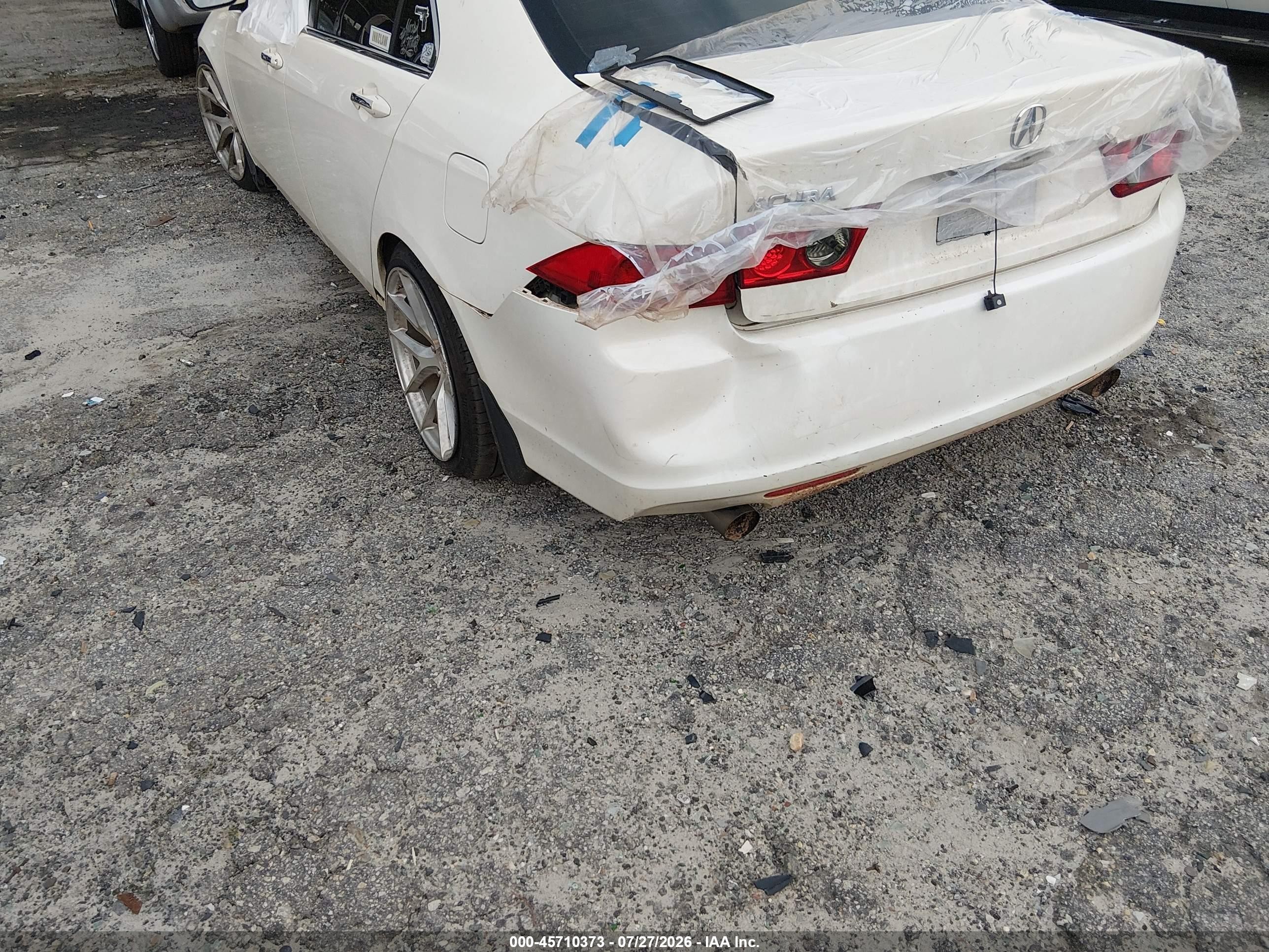 2006 Acura Tsx   White vin: JH4CL96936C010977