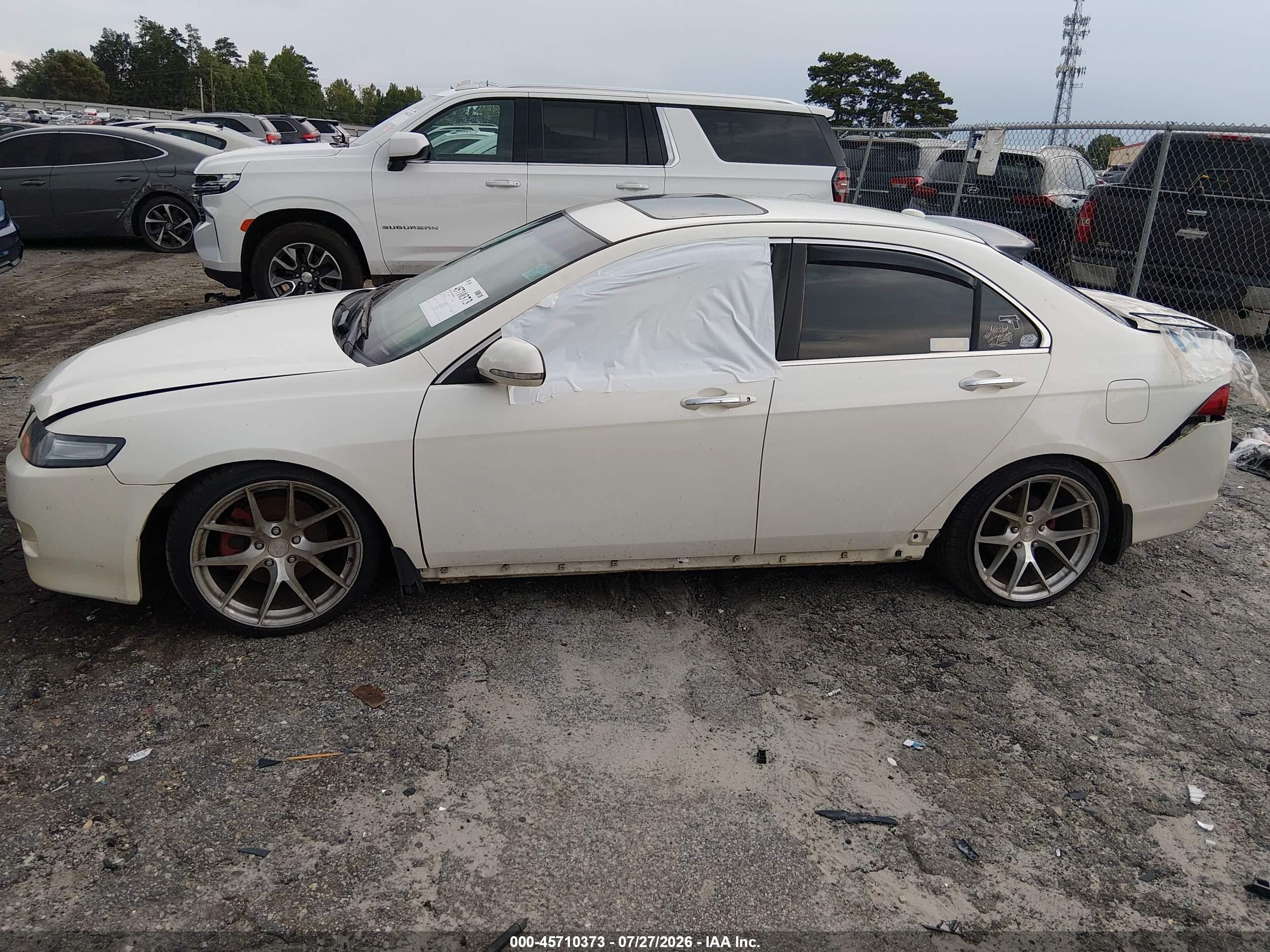 2006 Acura Tsx   White vin: JH4CL96936C010977