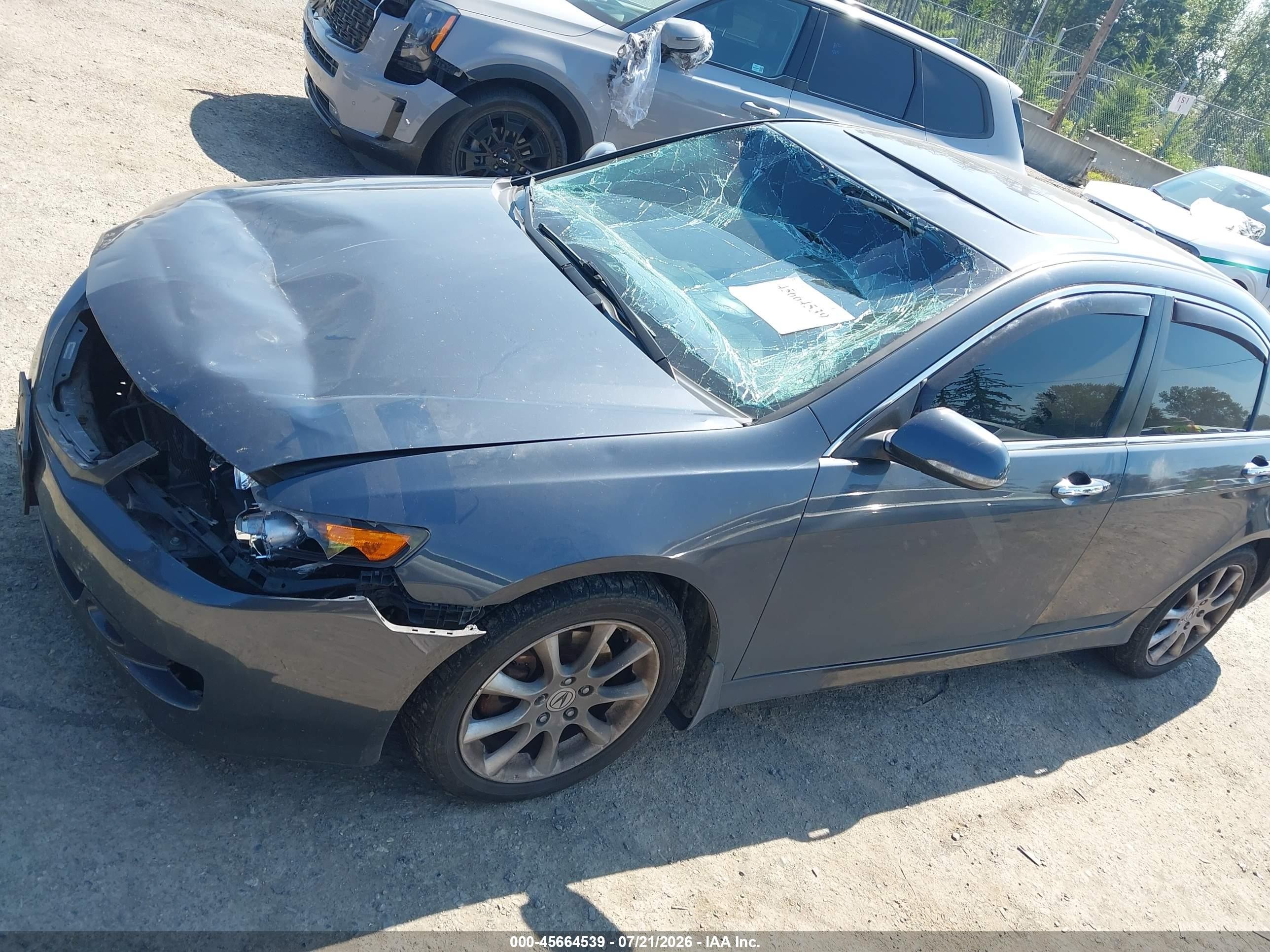 2006 Acura Tsx   Gray vin: JH4CL96936C033370