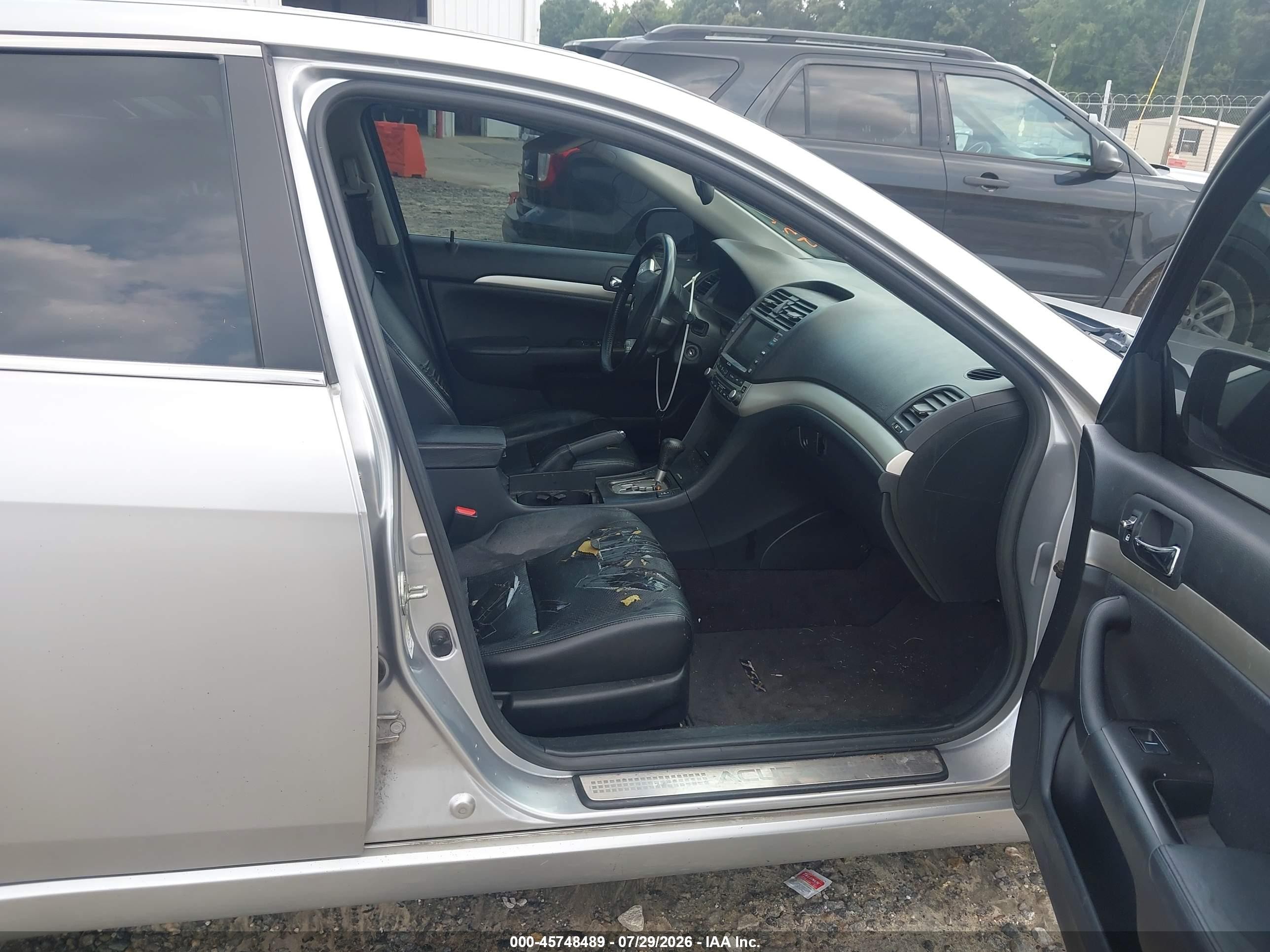 2004 Acura Tsx Silver vin: JH4CL96944C034444