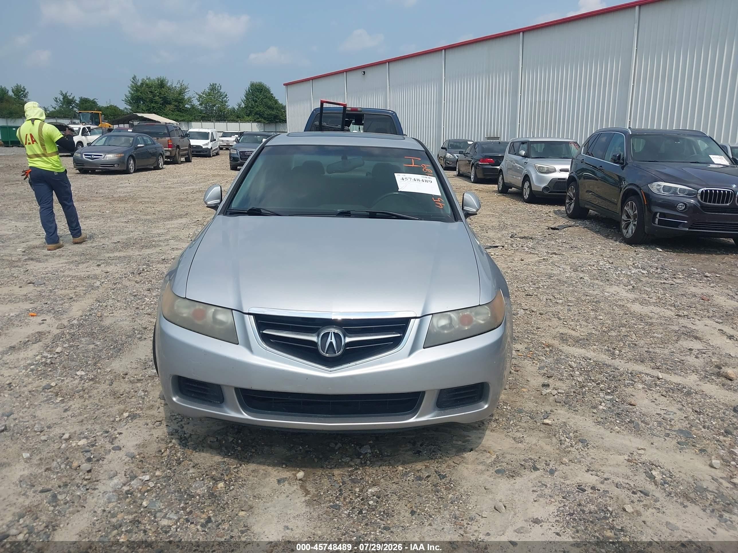 2004 Acura Tsx Silver vin: JH4CL96944C034444
