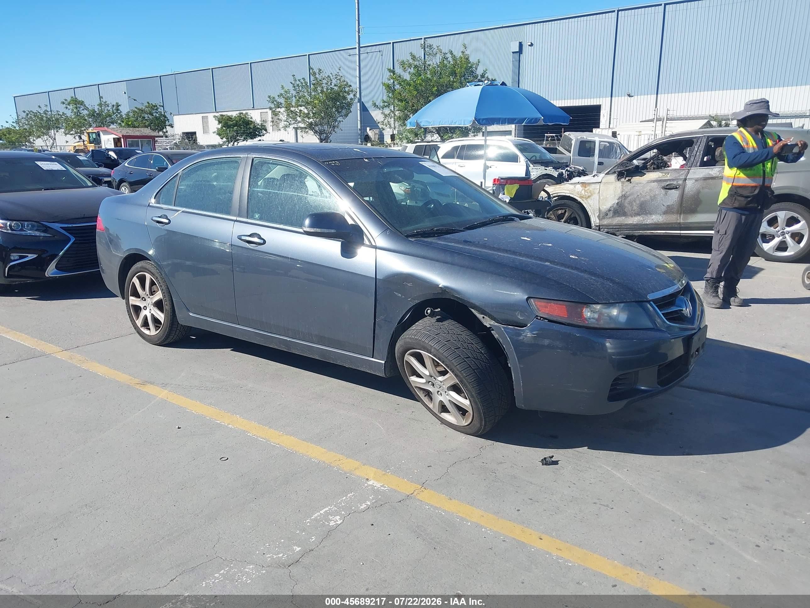 2005 Acura Tsx   Gray vin: JH4CL96945C000585