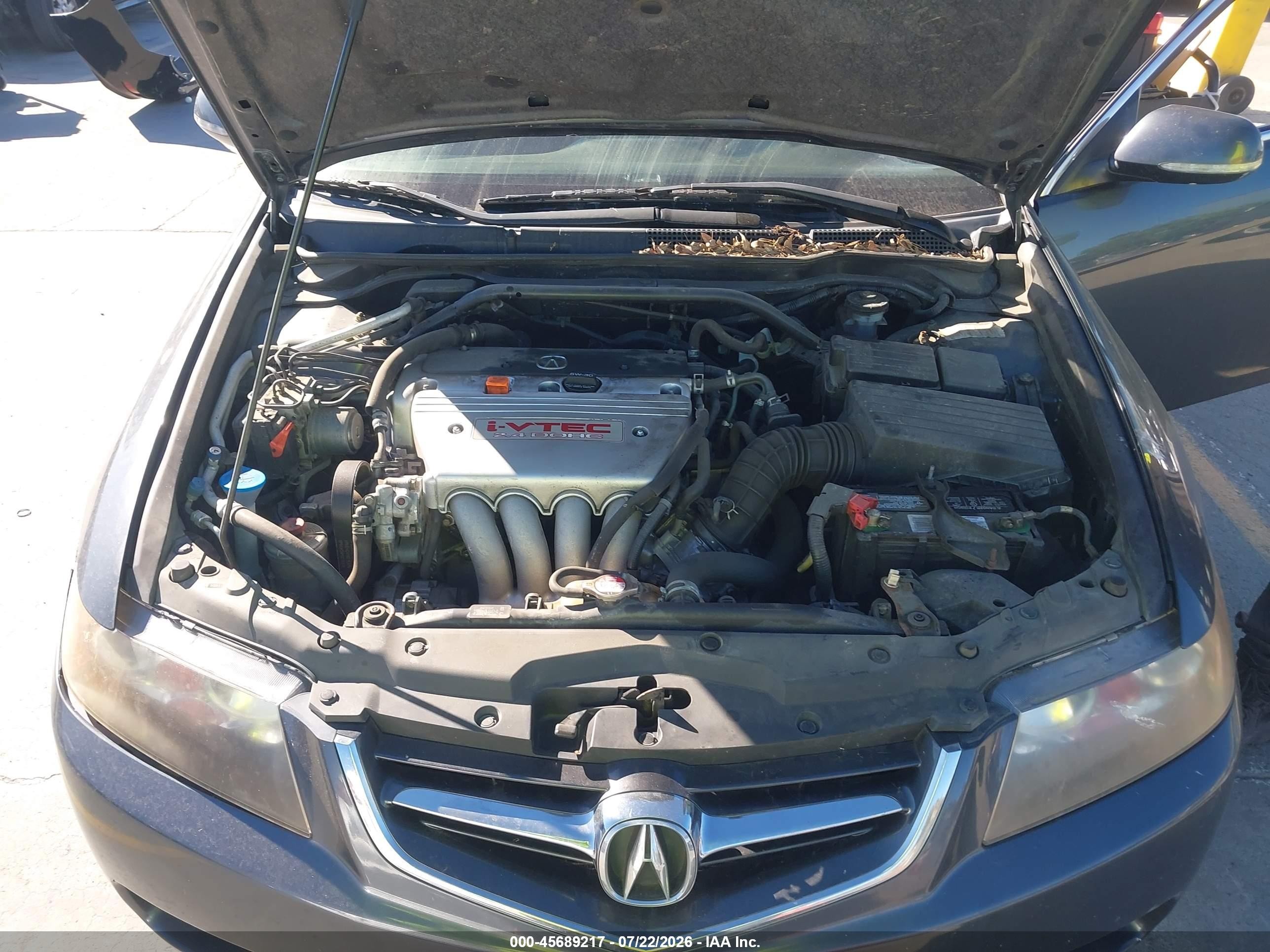 2005 Acura Tsx   Gray vin: JH4CL96945C000585