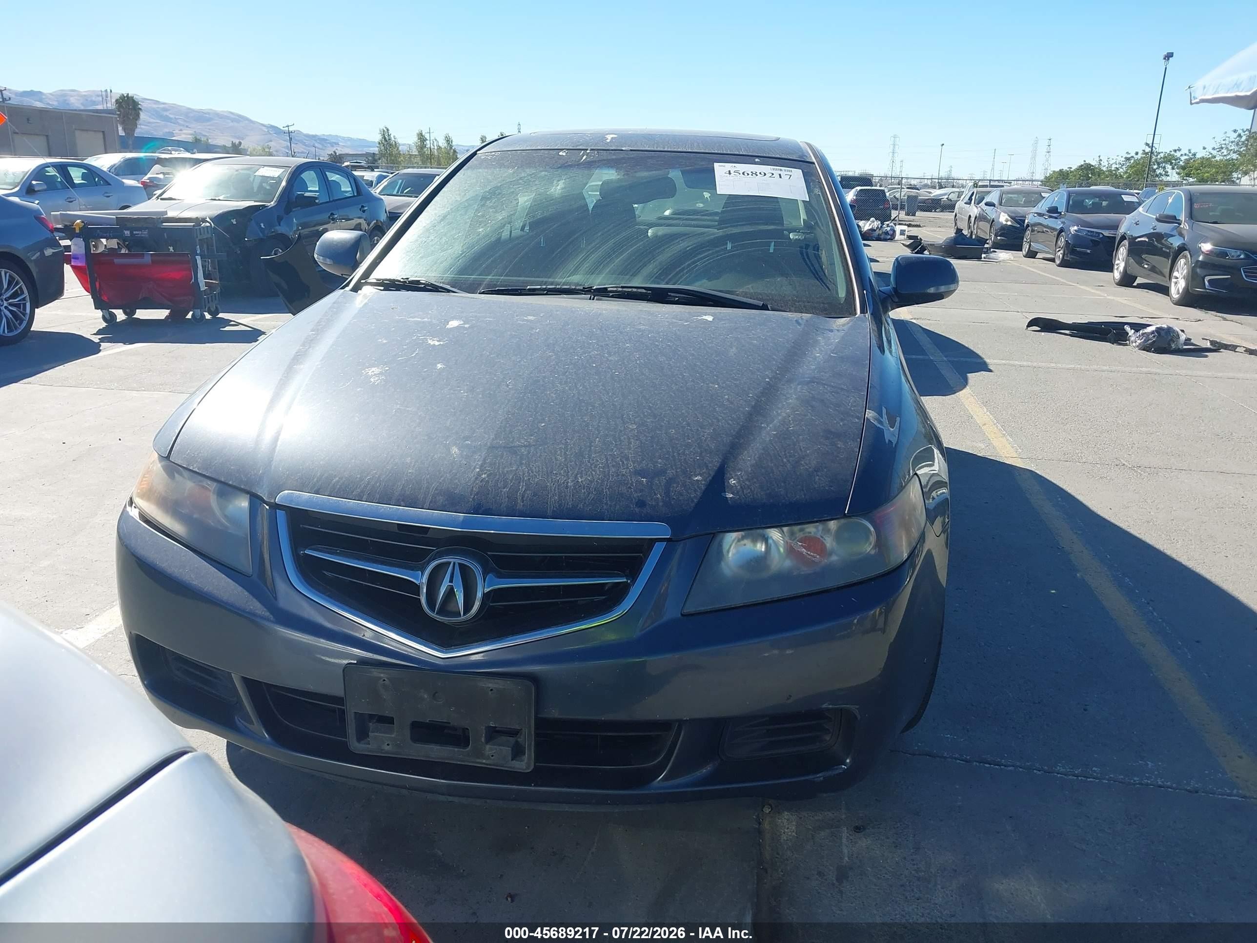 2005 Acura Tsx   Gray vin: JH4CL96945C000585