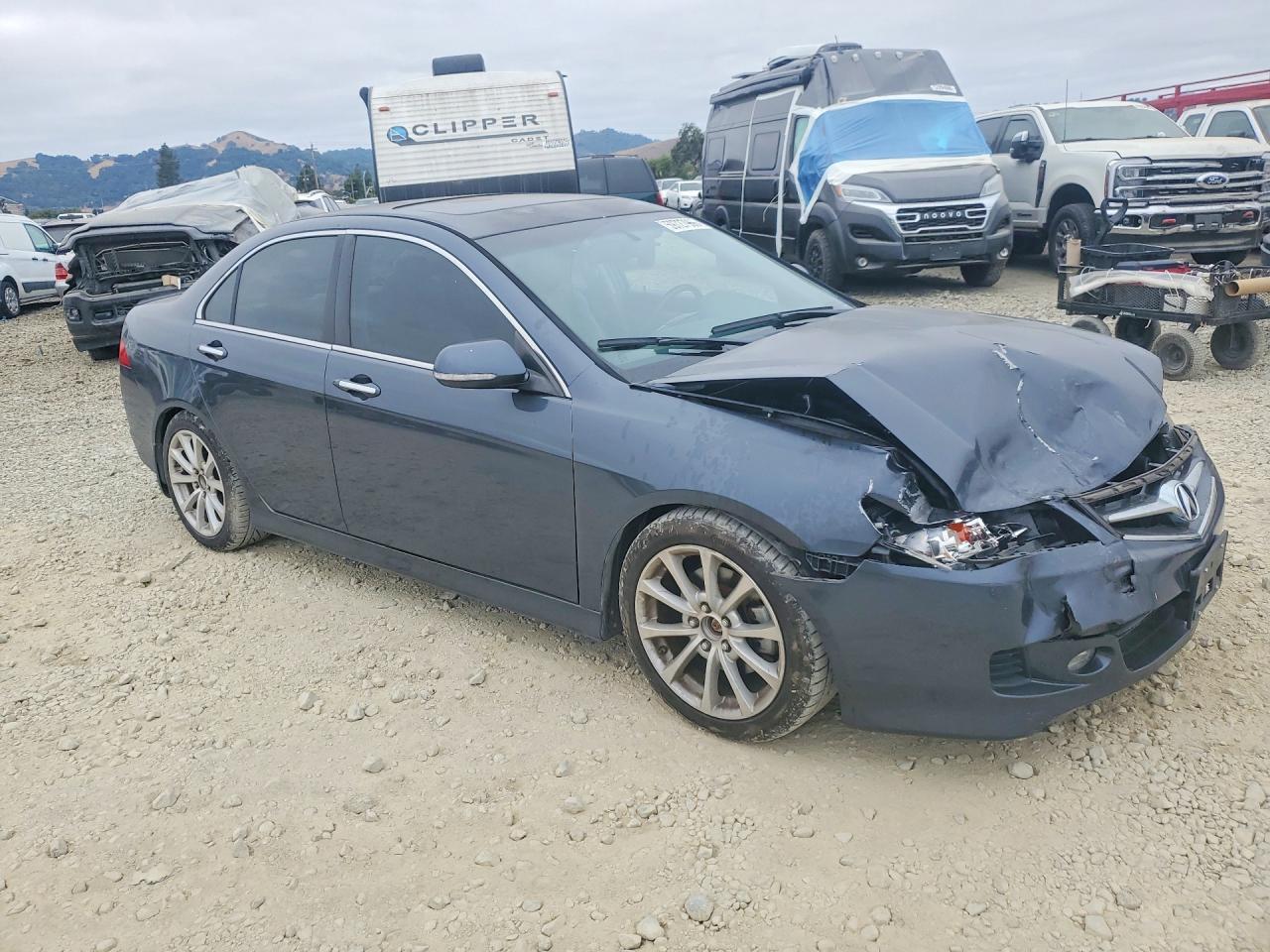 2008 Acura Tsx Gray vin: JH4CL96948C019075