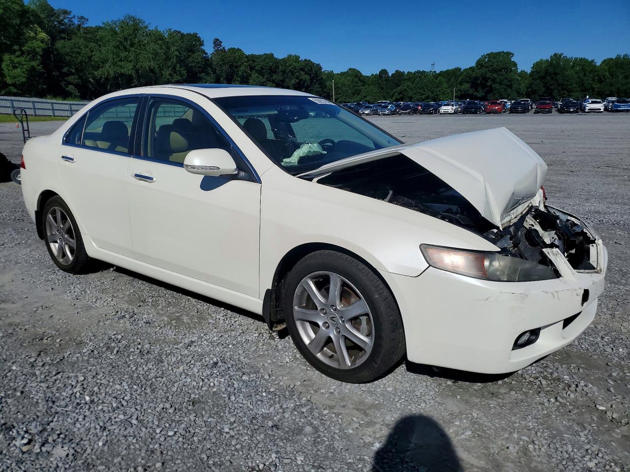 2005 Acura Tsx Белый vin: JH4CL96955C020814