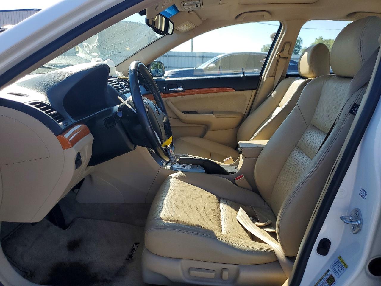 2005 Acura Tsx Белый vin: JH4CL96955C020814