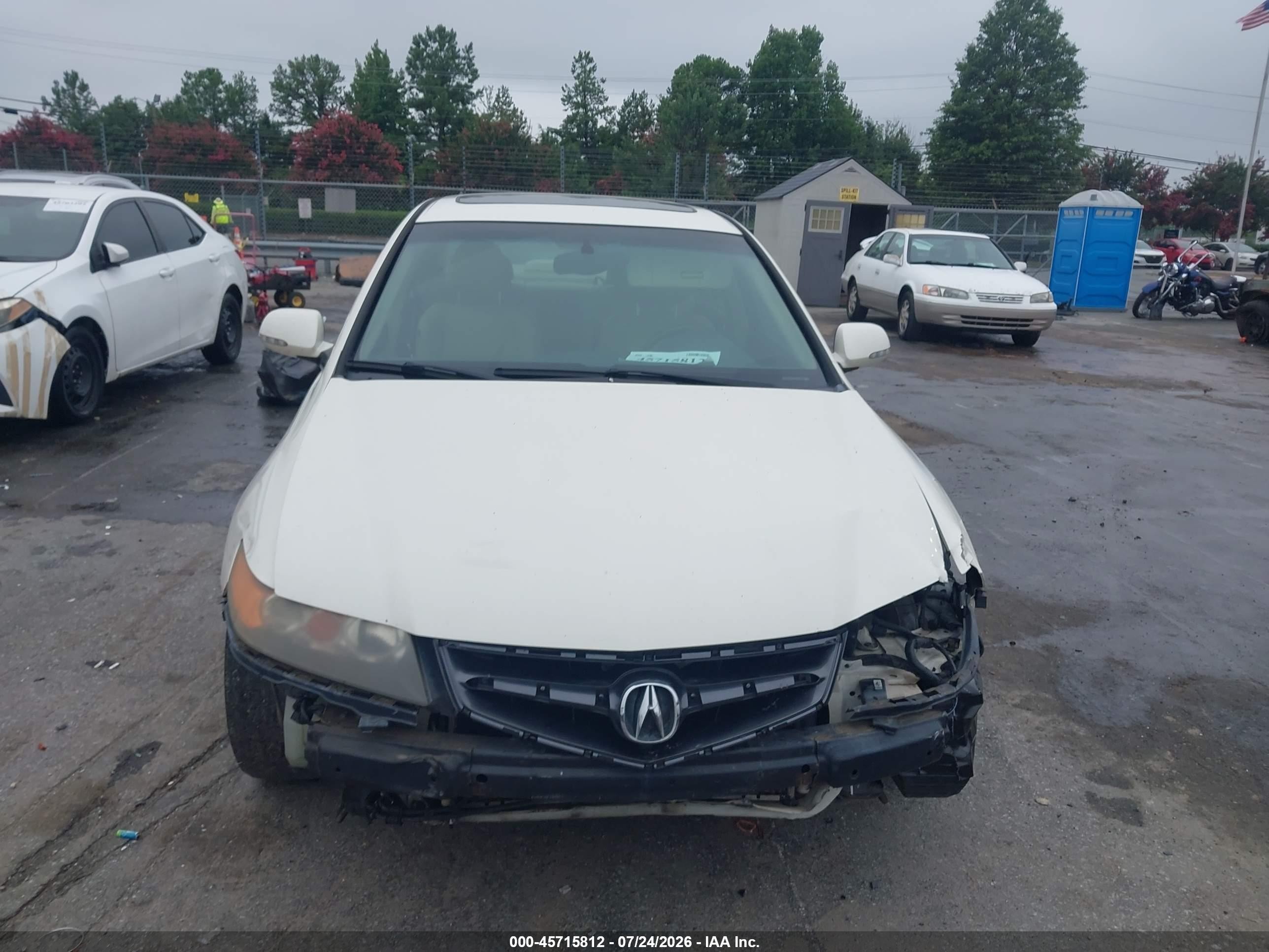 2006 Acura Tsx   White vin: JH4CL96956C015193