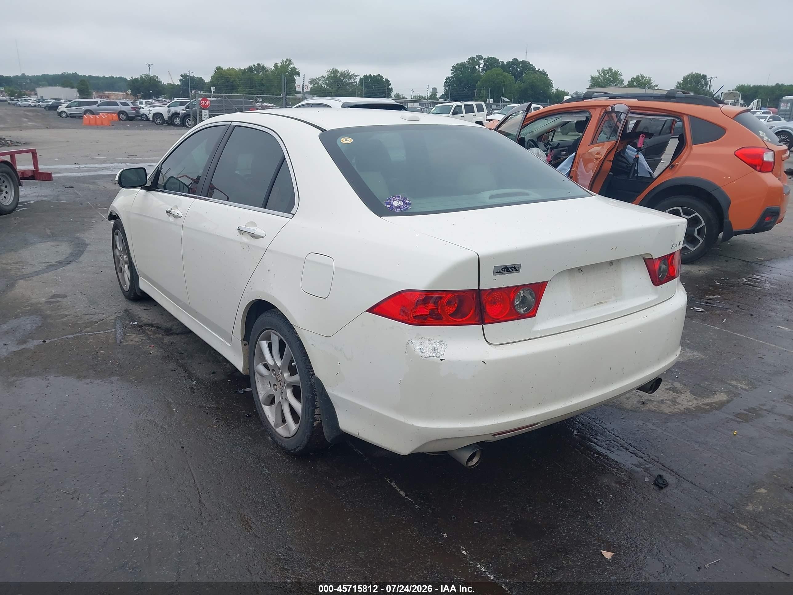 2006 Acura Tsx   White vin: JH4CL96956C015193