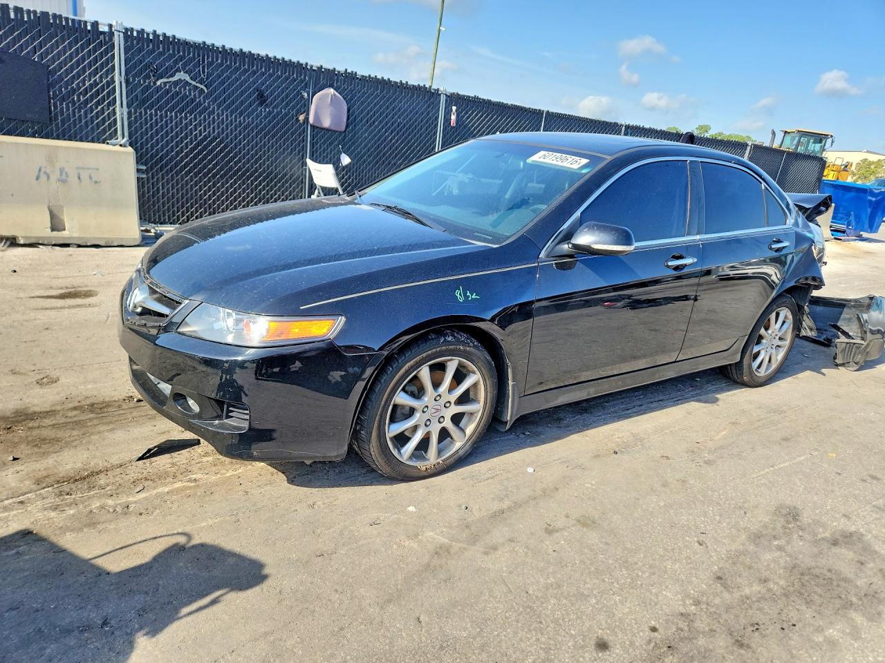 2006 Acura Tsx Black vin: JH4CL96956C037257