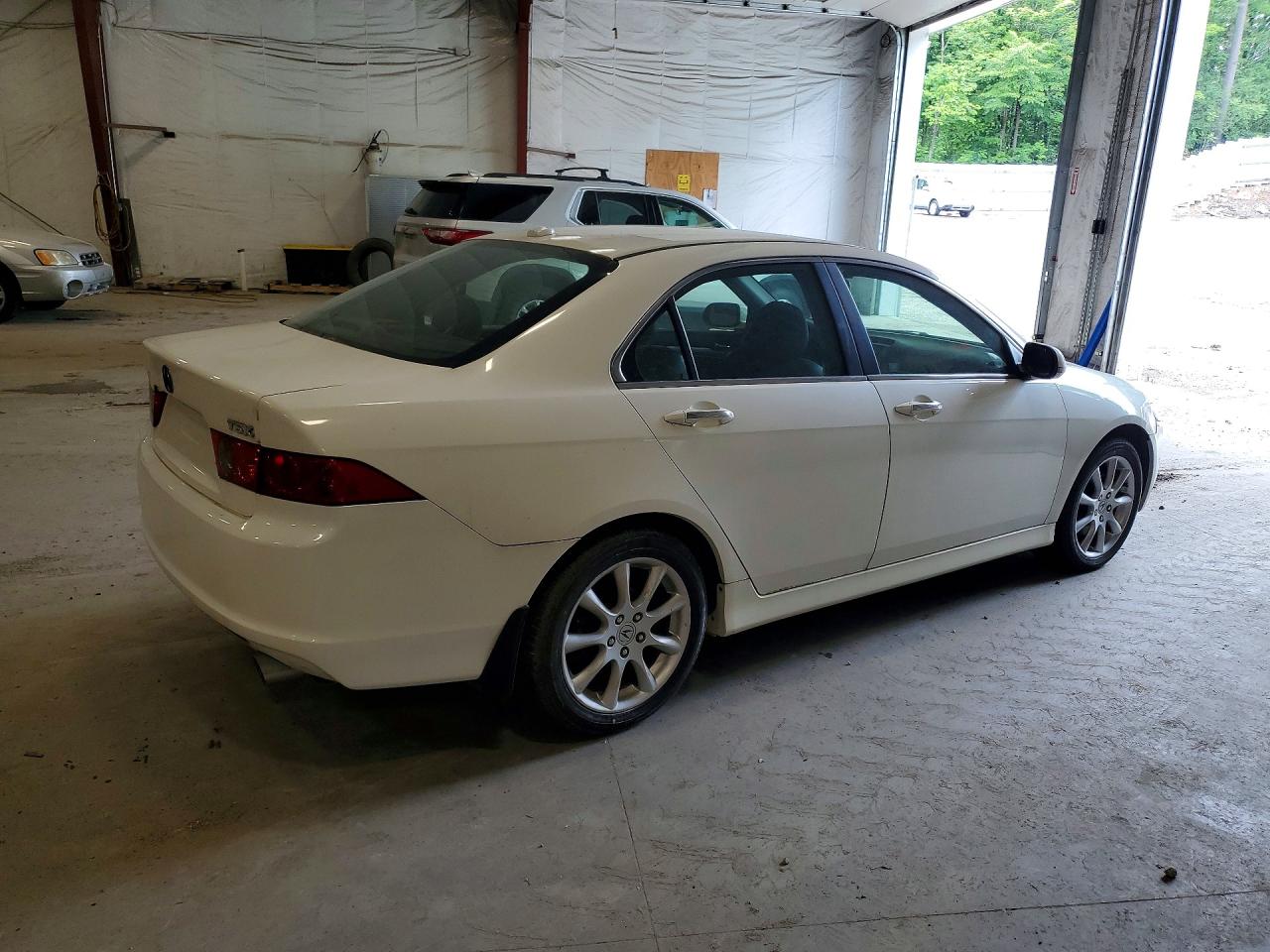 2006 Acura Tsx White vin: JH4CL96956C039087