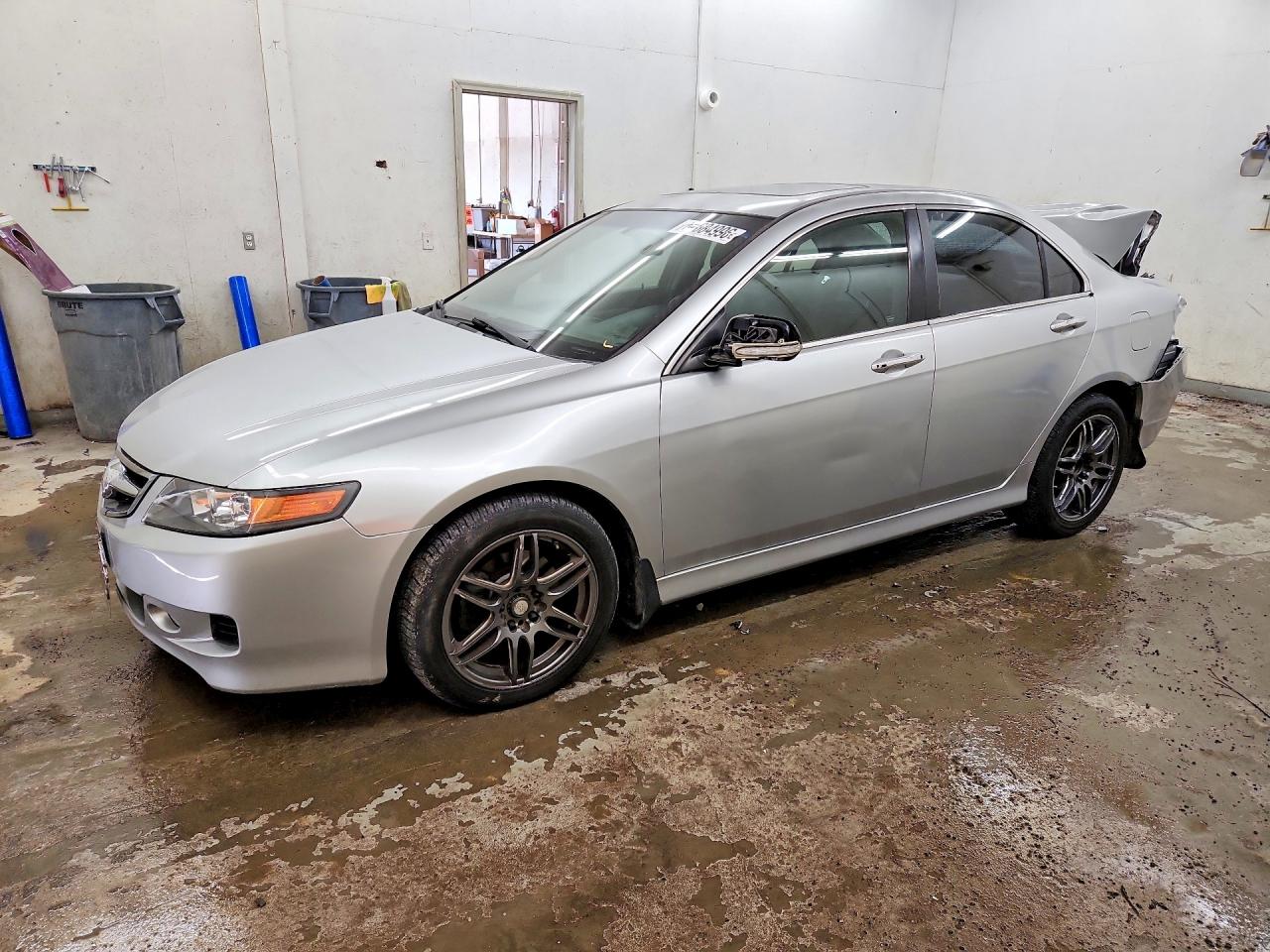 2008 Acura Tsx Silver vin: JH4CL96958C019134
