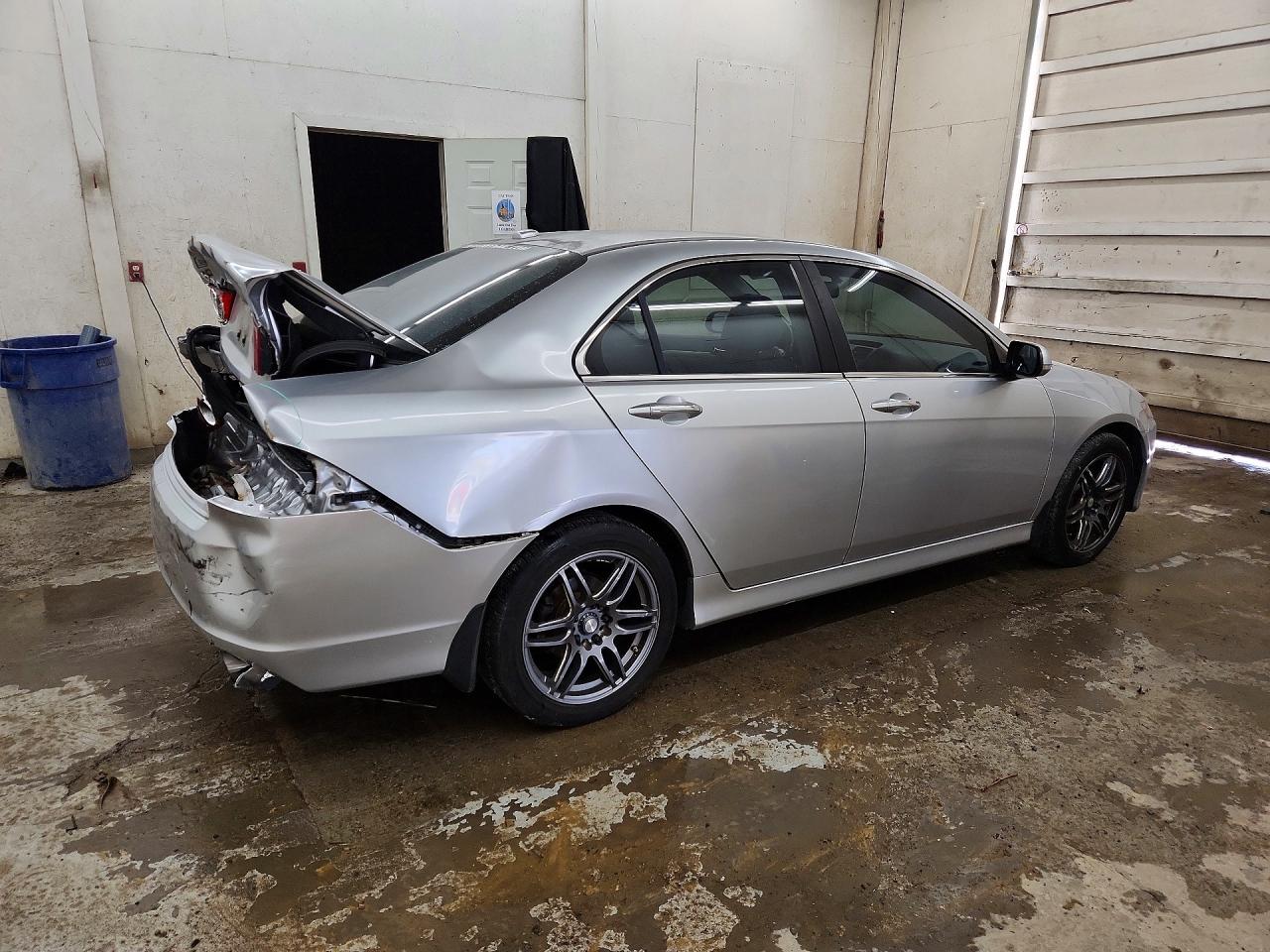 2008 Acura Tsx Silver vin: JH4CL96958C019134