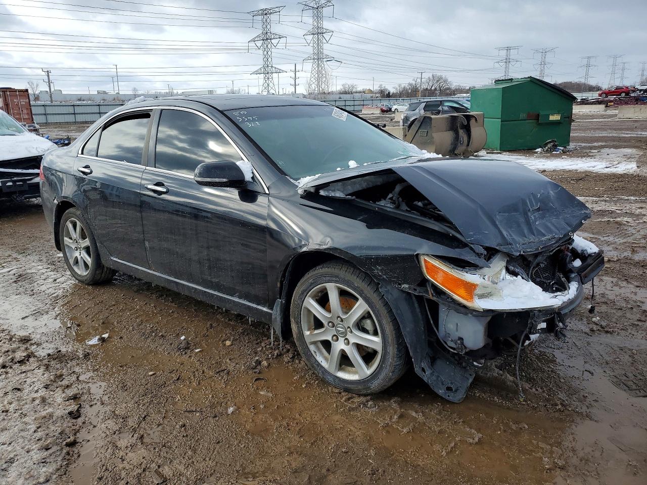 2005 Acura Tsx Black vin: JH4CL96965C023933
