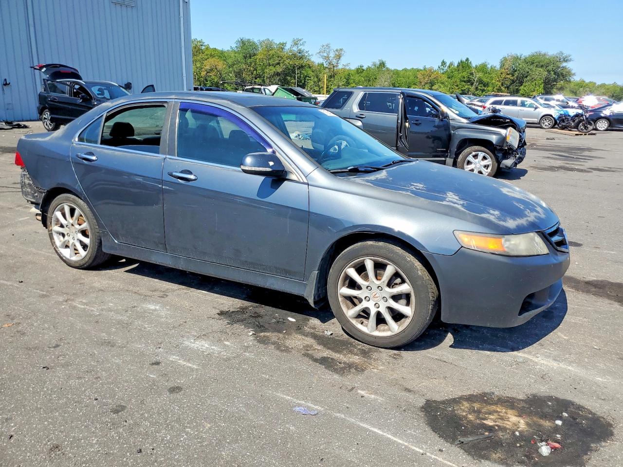 2006 Acura Tsx Gray vin: JH4CL96966C032990