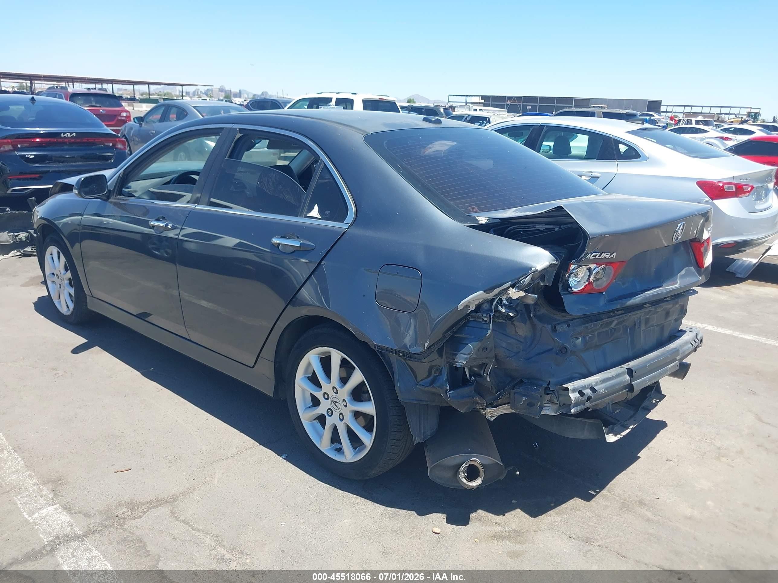 2006 Acura Tsx   Gray vin: JH4CL96966C038675