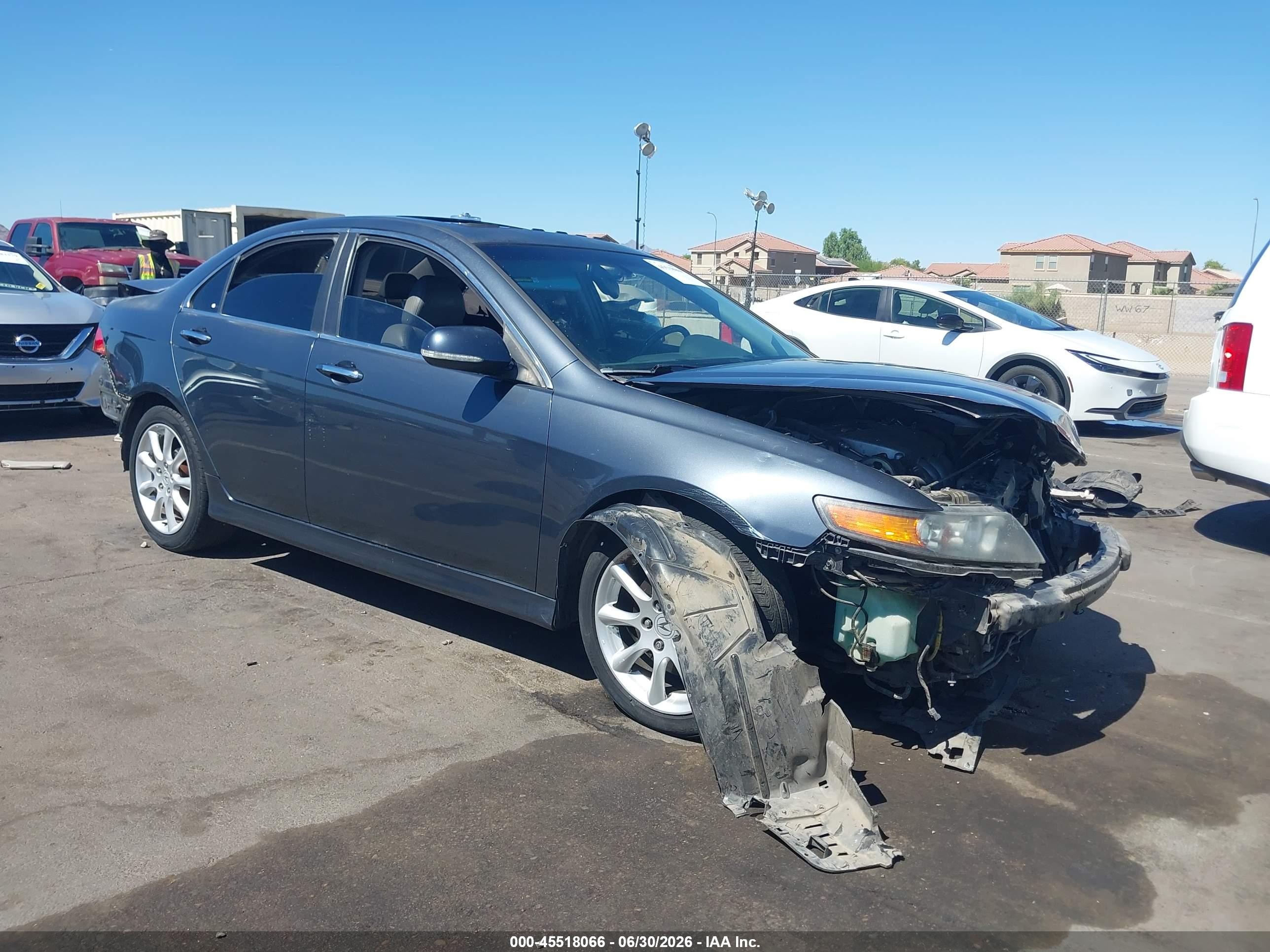 2006 Acura Tsx   Gray vin: JH4CL96966C038675