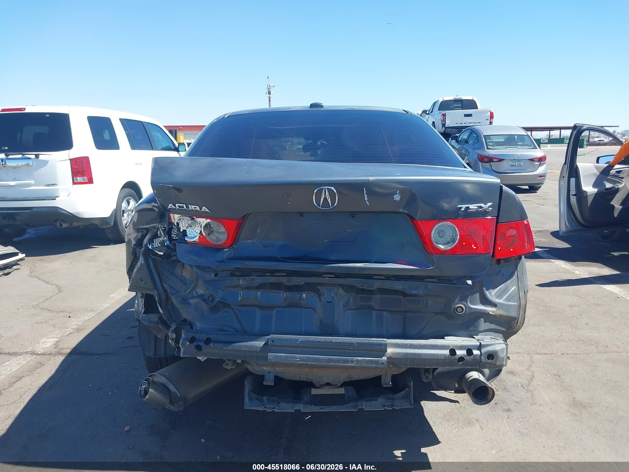 2006 Acura Tsx   Gray vin: JH4CL96966C038675