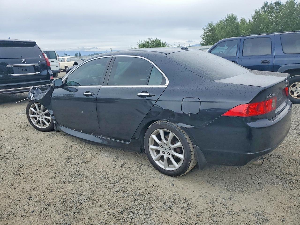 2007 Acura Tsx Black vin: JH4CL96967C001983