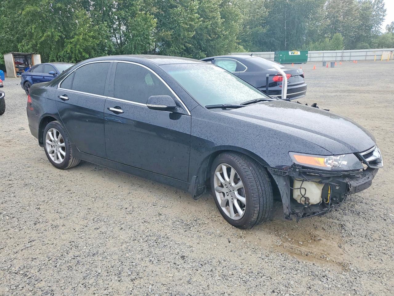 2007 Acura Tsx Black vin: JH4CL96967C001983