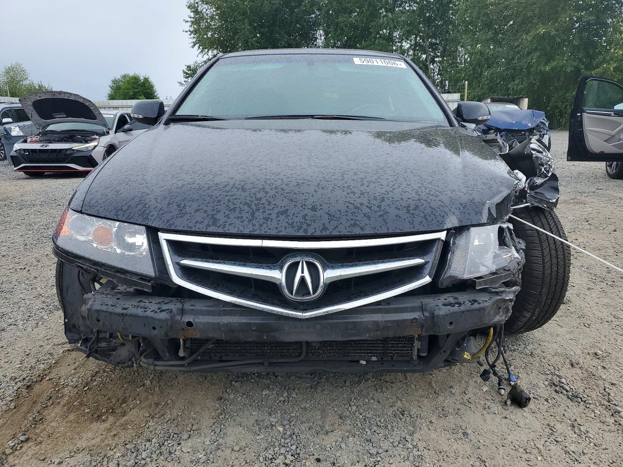 2007 Acura Tsx Black vin: JH4CL96967C001983