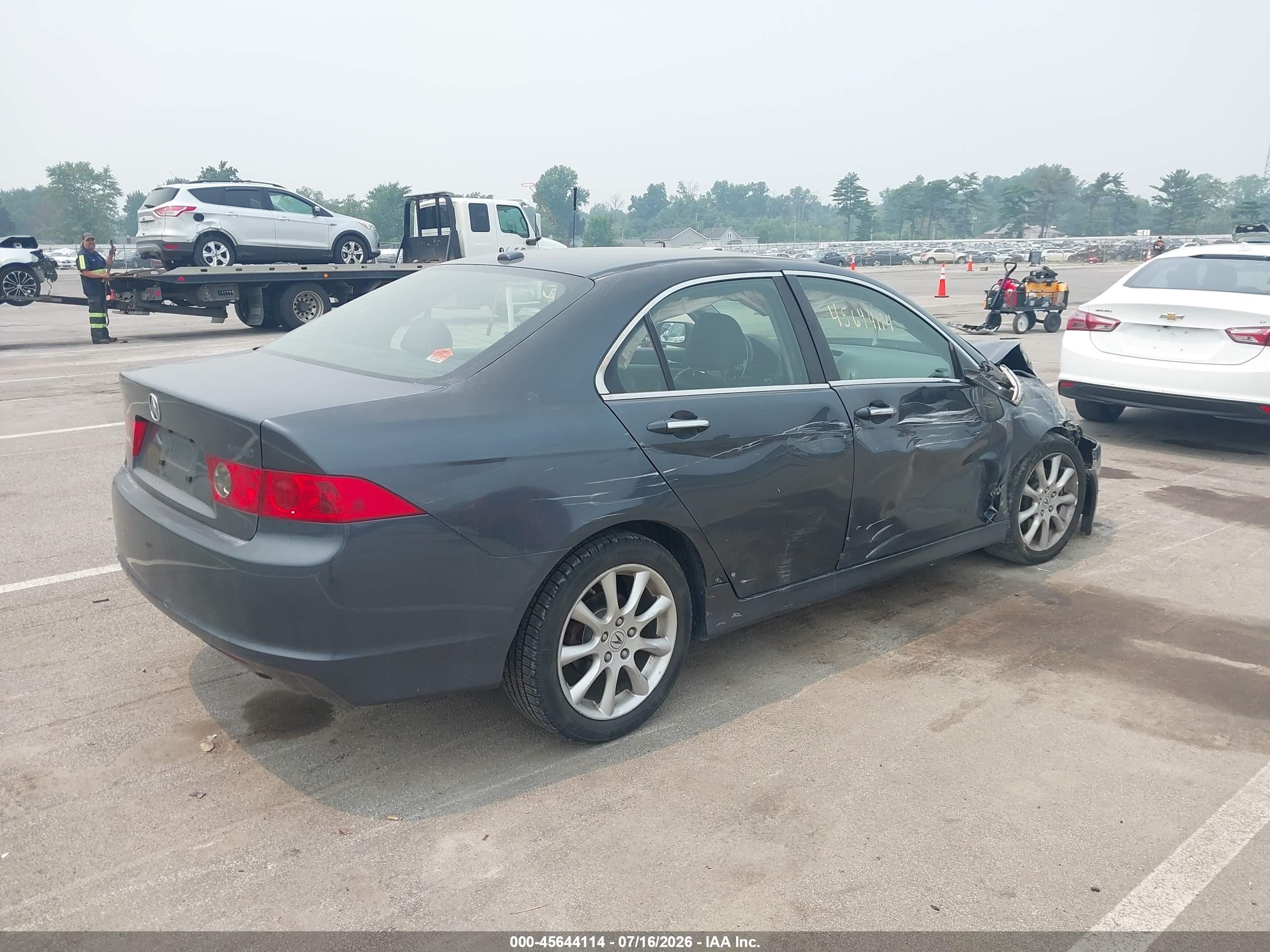 2007 Acura Tsx   Gray vin: JH4CL96967C005533