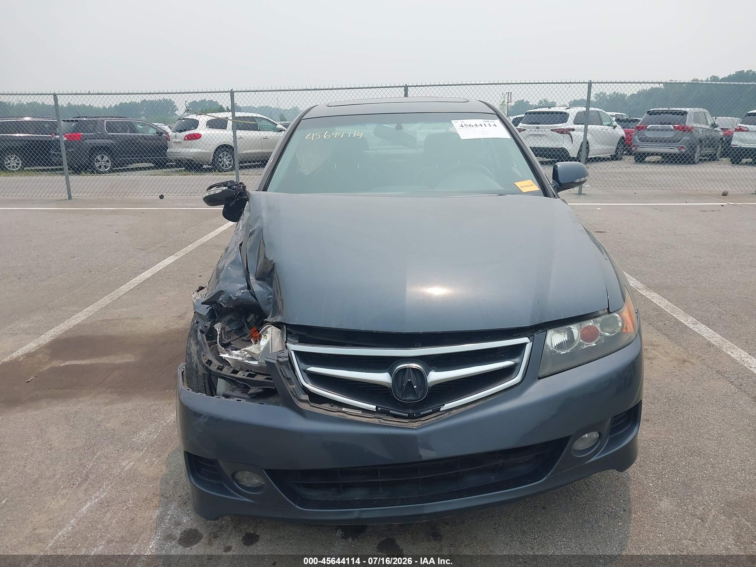 2007 Acura Tsx   Gray vin: JH4CL96967C005533