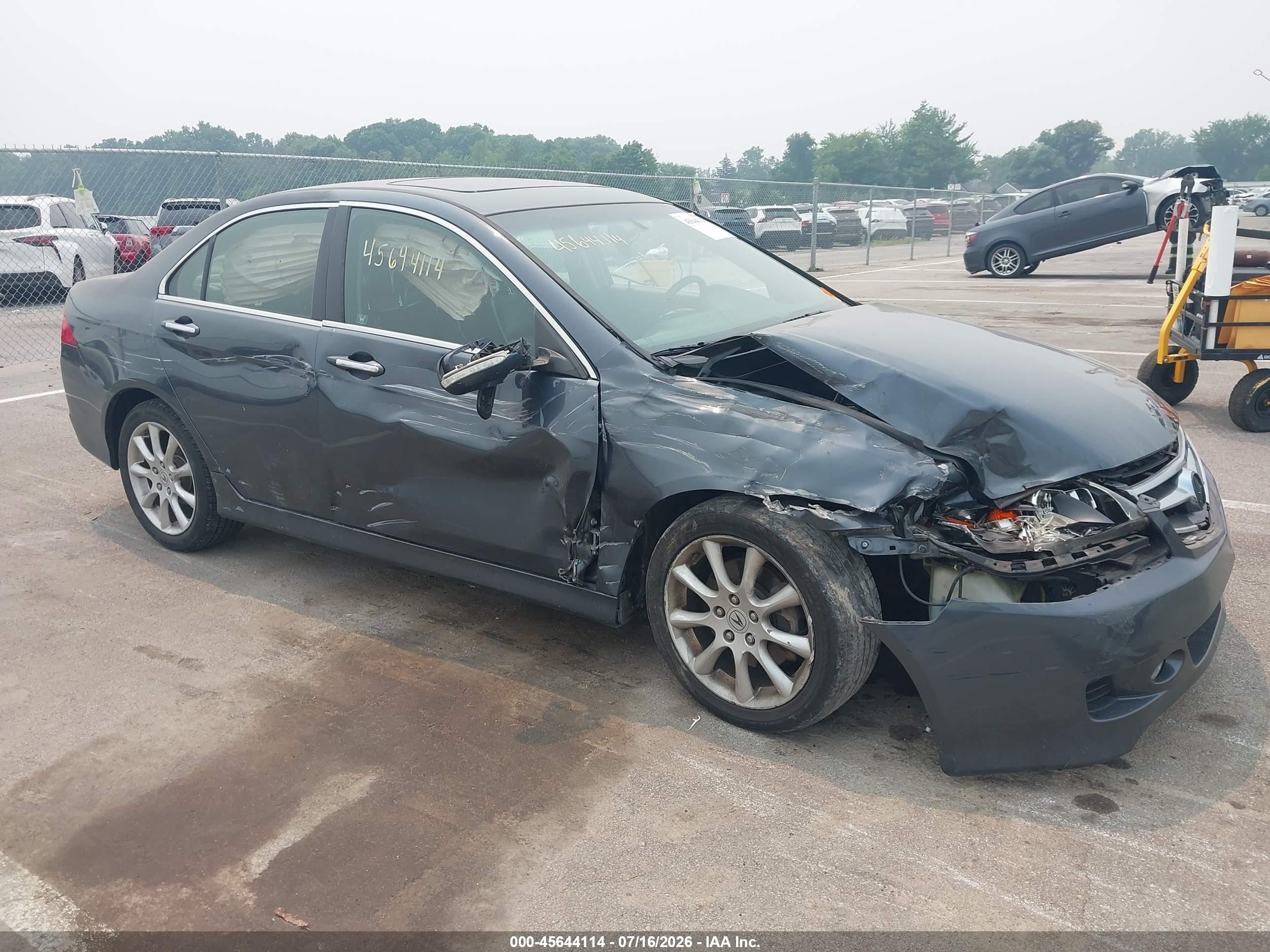2007 Acura Tsx   Gray vin: JH4CL96967C005533