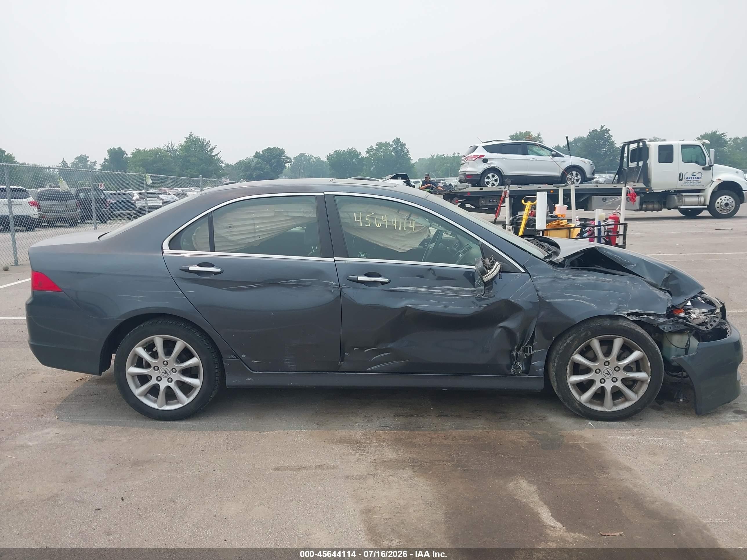 2007 Acura Tsx   Gray vin: JH4CL96967C005533